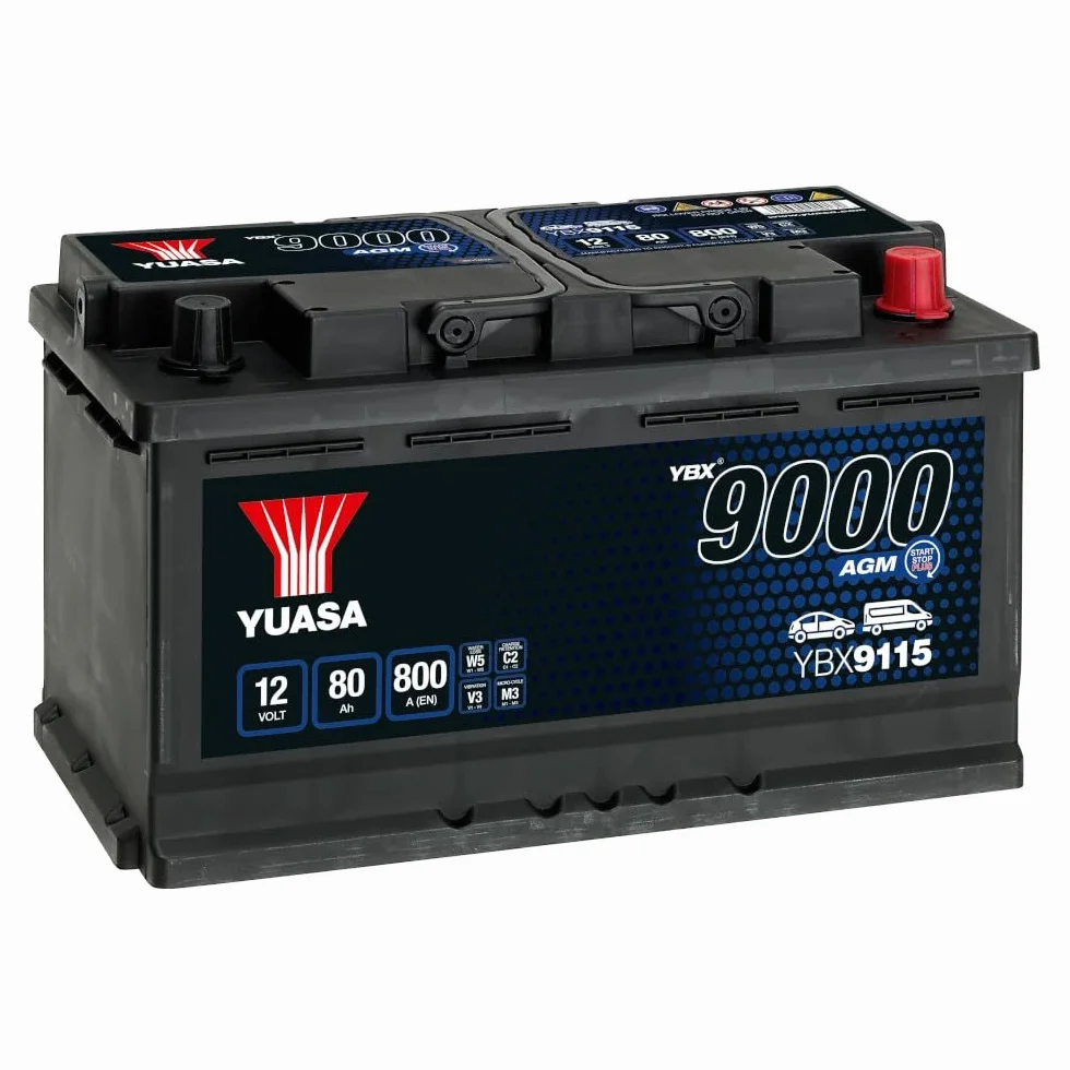 YUASA Batteria 80 Ah 800 A/EN YBX9115 317x175x190mm