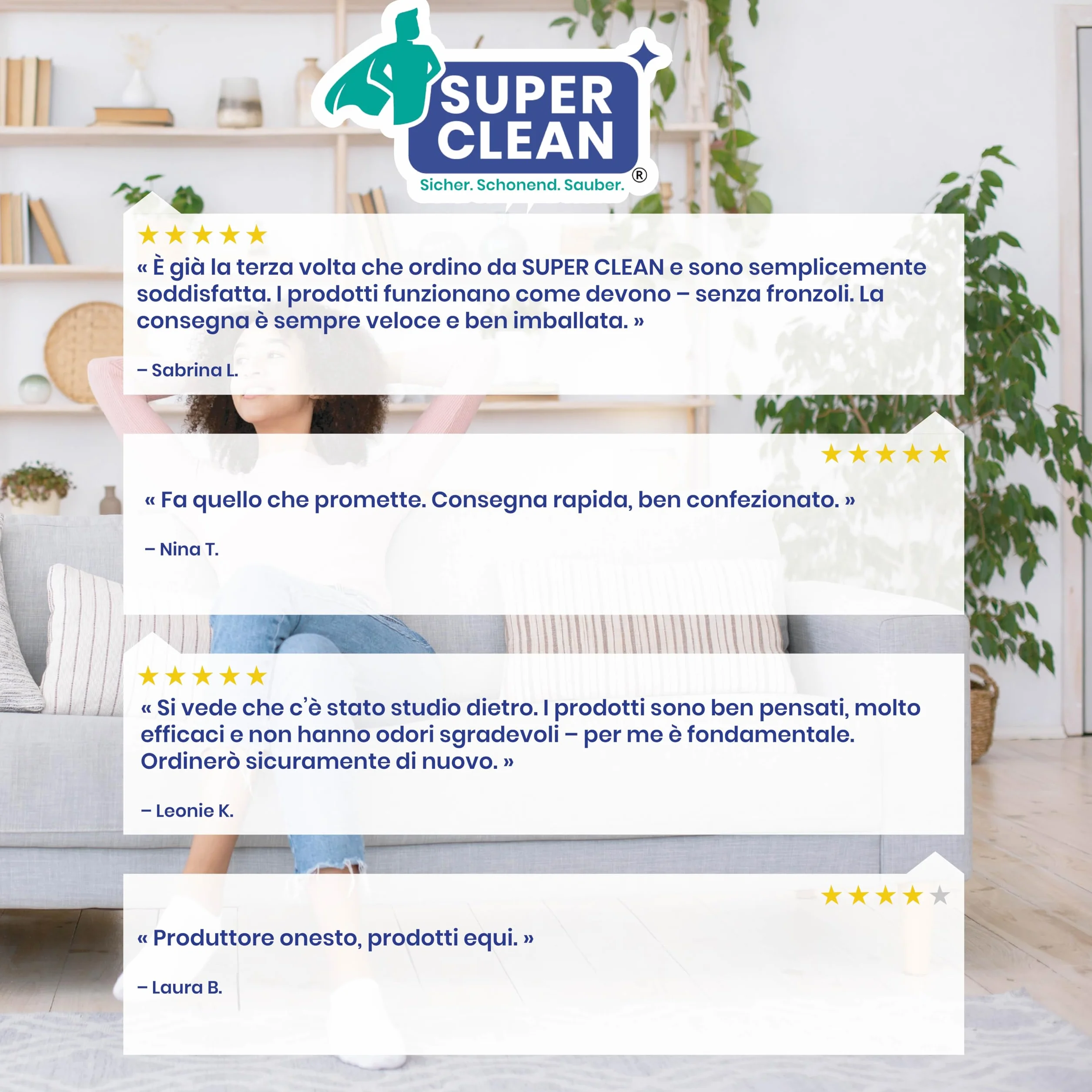SUPER CLEAN Detergente concentrato per tessuti e tappeti 500 ml