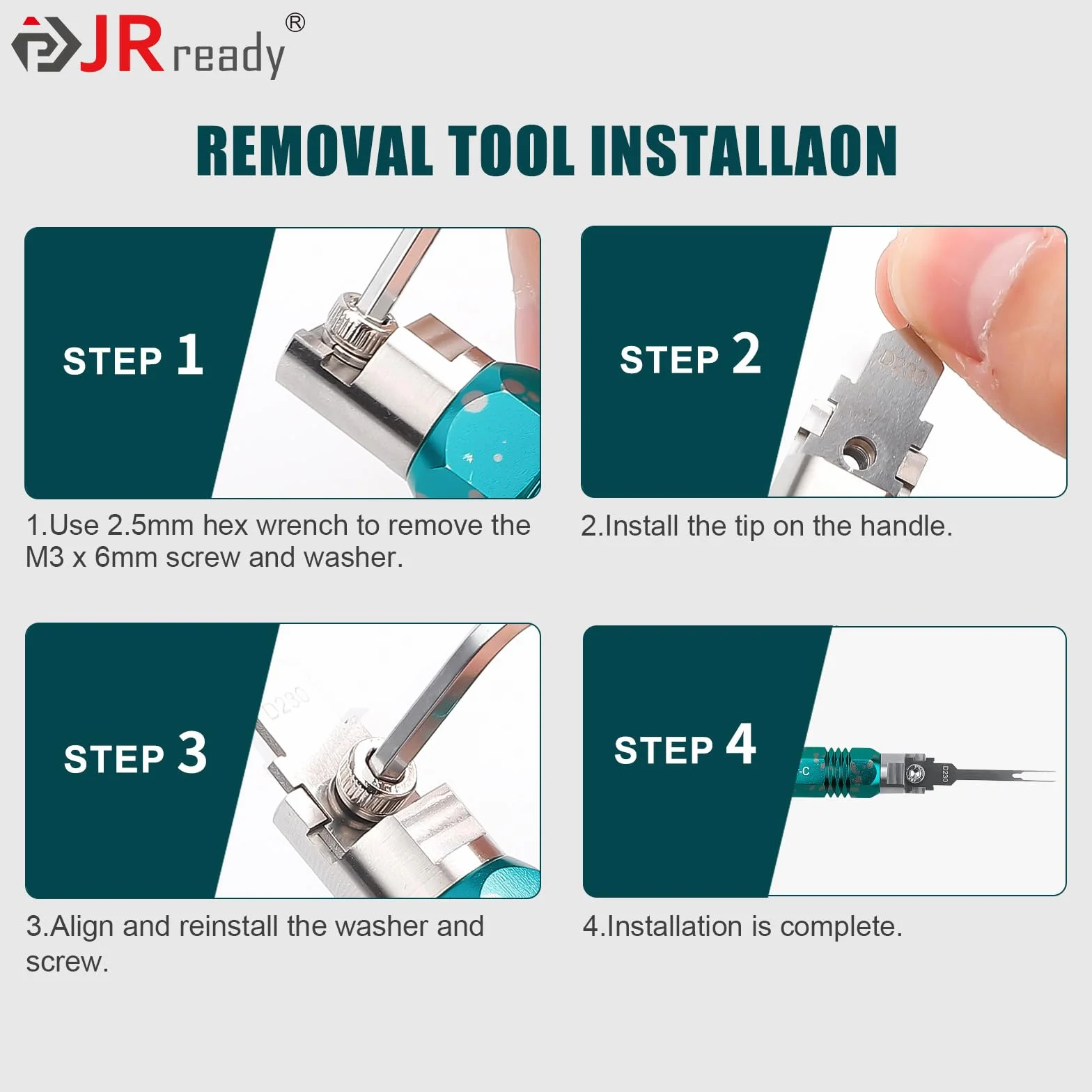 JRready ST5255-08 Strumento di Sblocco Automotive Connector Kit 8 Pezzi Terminal Removal Tool
