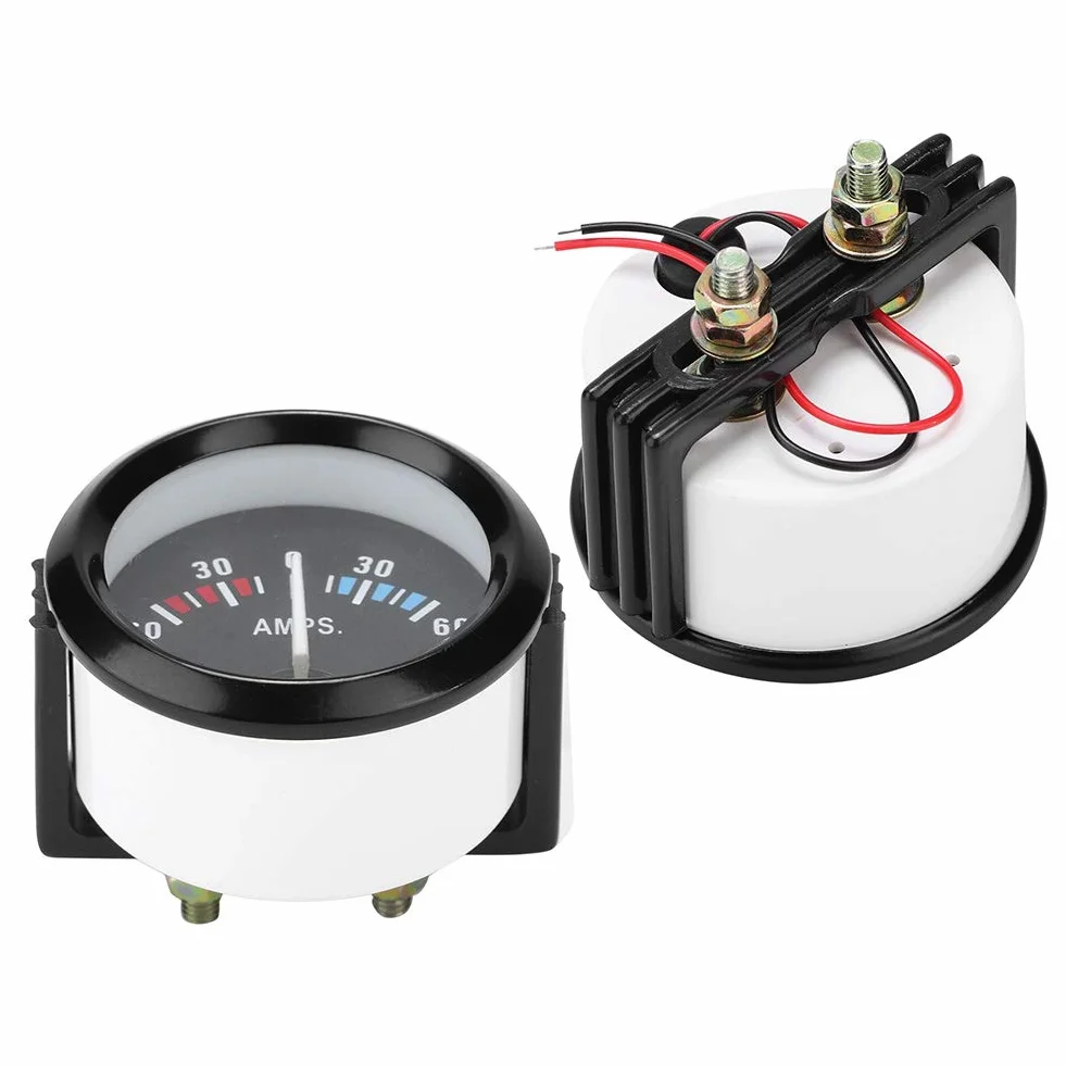 Amp Meter 12V, Amp Meter 12V, Altri Strumenti 12V 60-0-60 Amp Ampere Meter Amperometro Calibro Universale 52M 2In Universale Per Veicolo