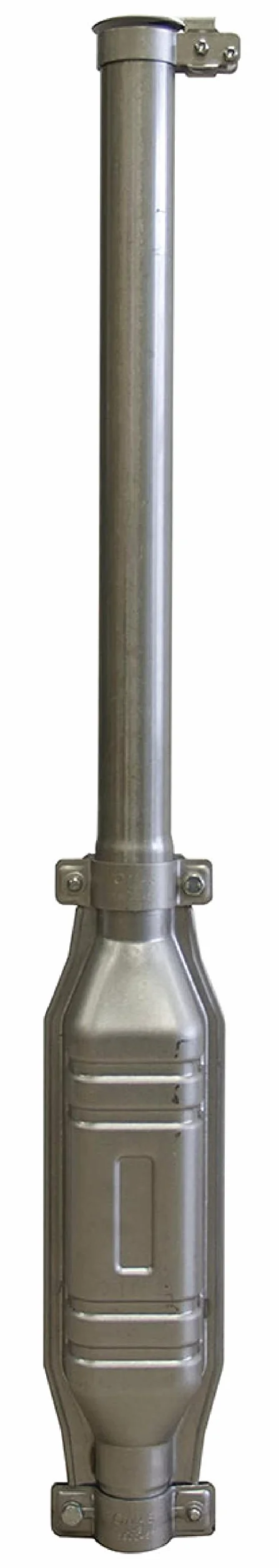 AMA Marmitta tubo dritto per trattore Ø 45 mm in acciaio al titanio rivestite in alluminio