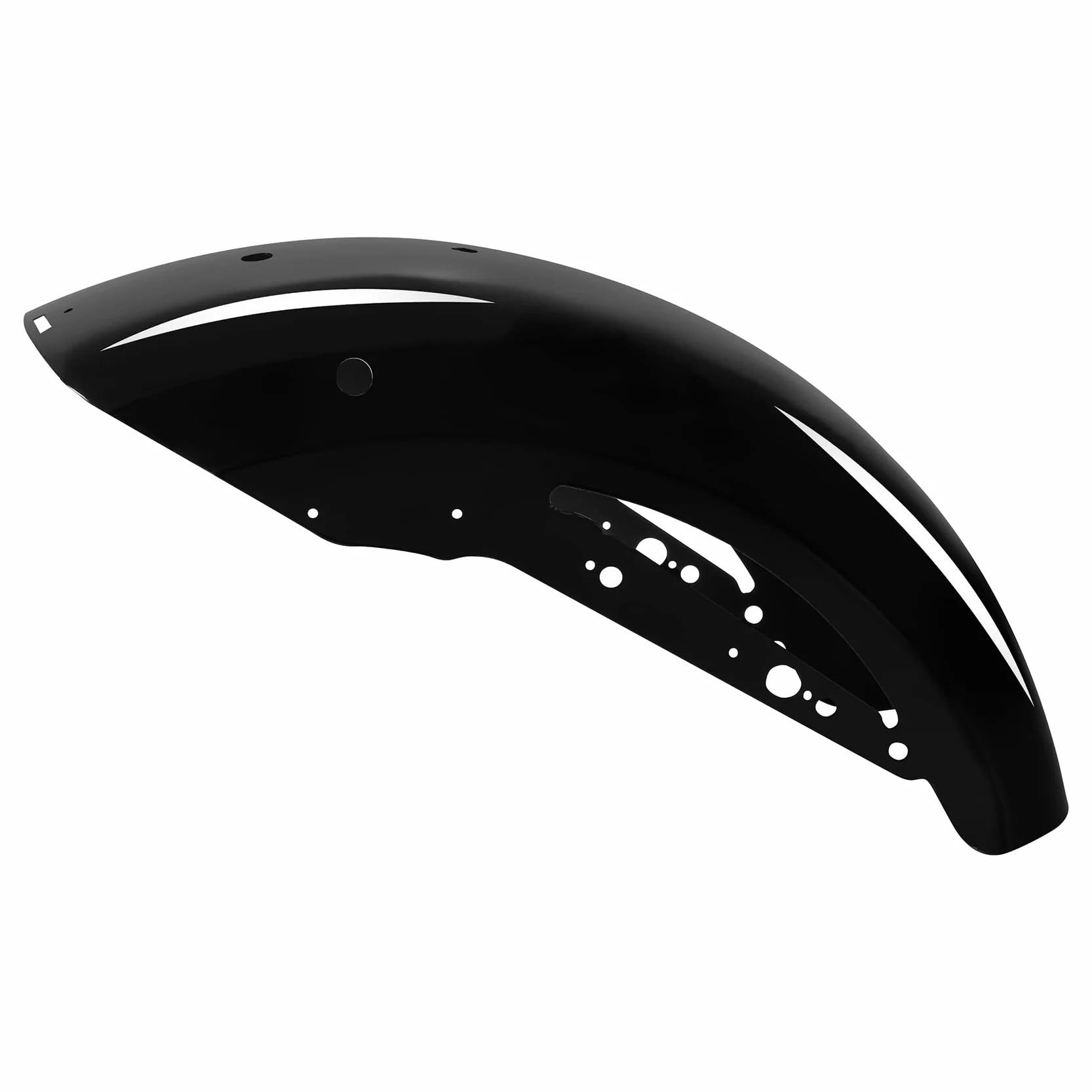 XMT-MOTOR Parafango posteriore adatto per Harley Sportster XL 883 1200, nero lucido