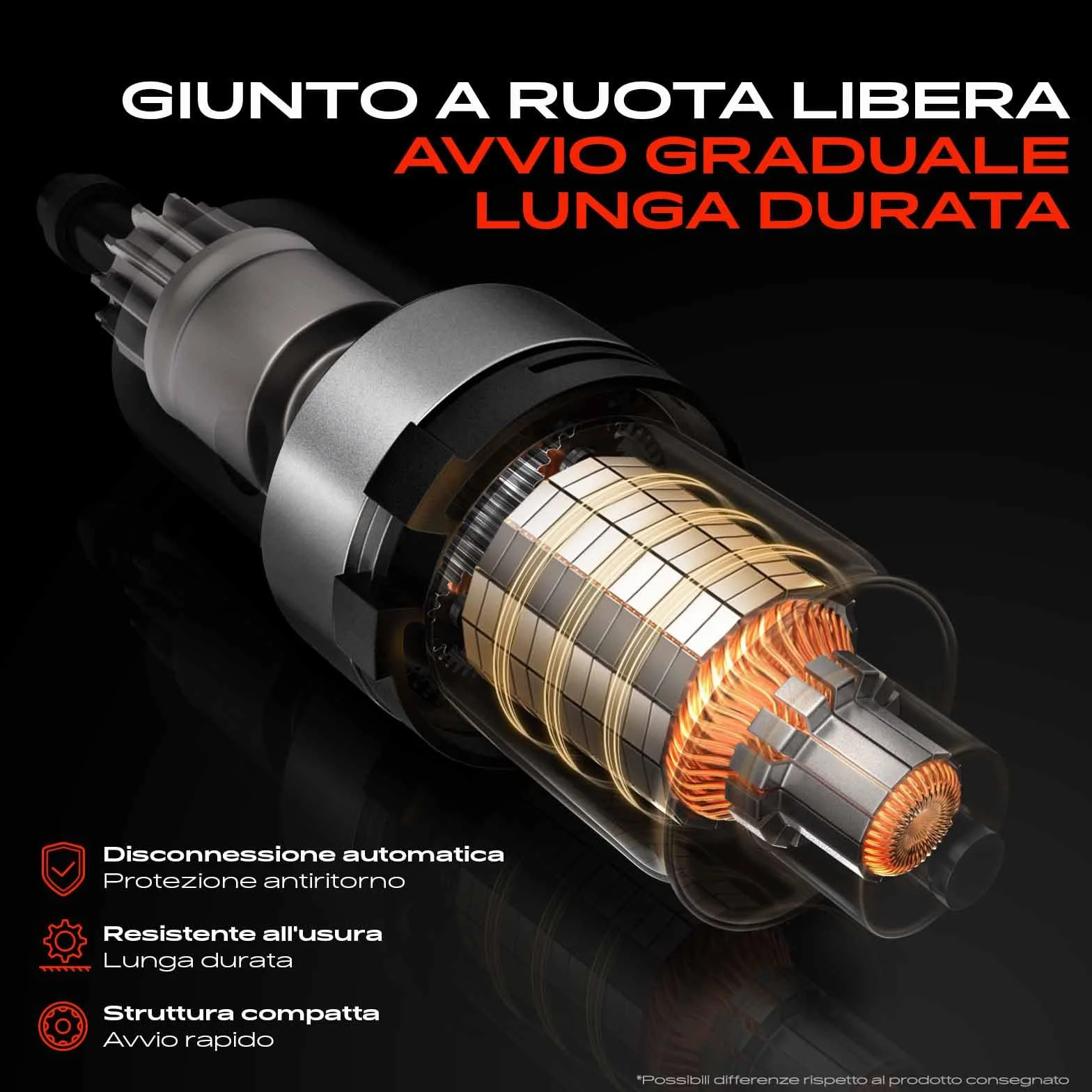 Frankberg Motore di avviamento Auto 2,5 KW/12 V/9 denti Compatibile con Ducato Furgone 250 3.0L Jumpy VF7 2.0L Ducato Bus 250 2.3L Replace# 55779086,51779086