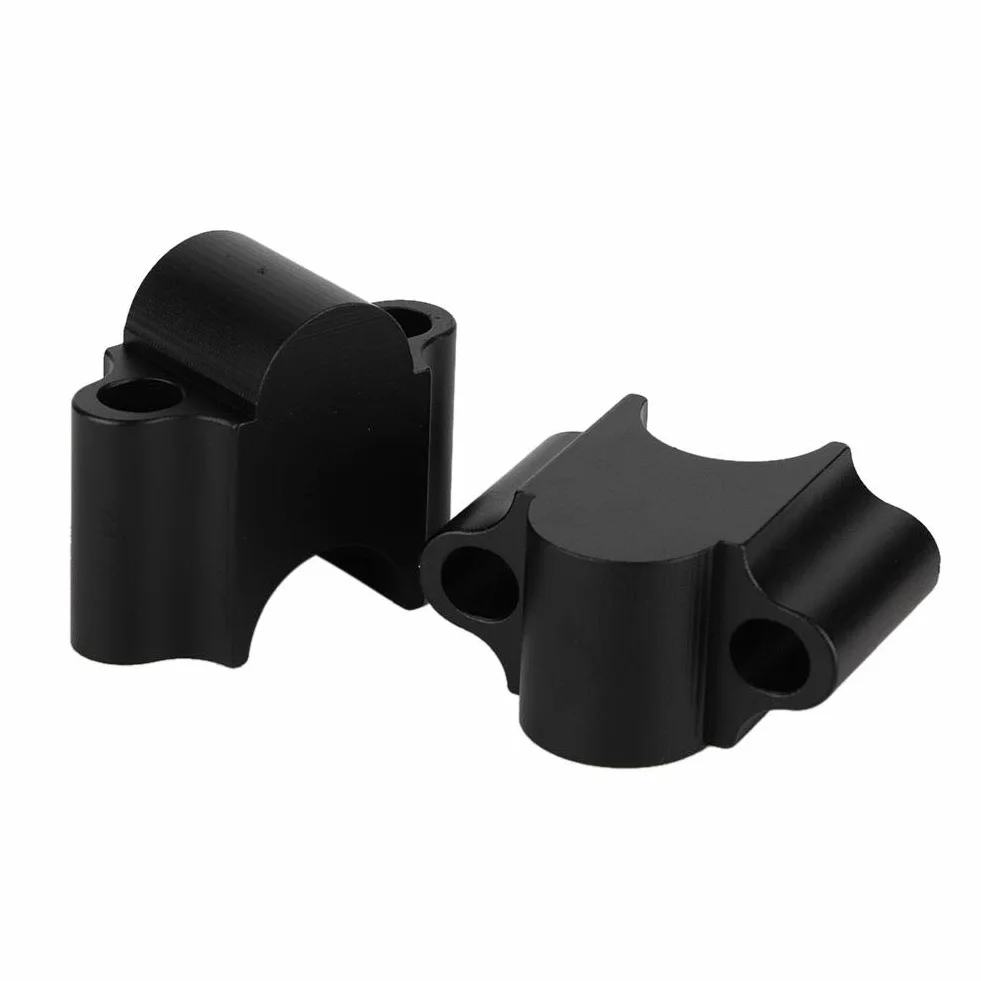 Rialzo manubrio universale, Moto Rialzo manubrio in lega di alluminio, 7/8 '22mm, Flangia di sollevamento della barra del motociclo (nero)