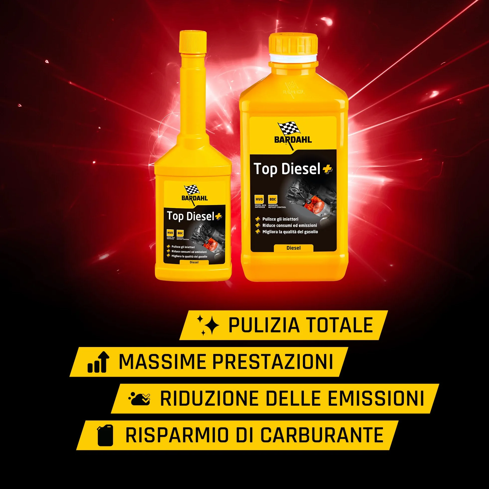 Bardahl Additivo Top Diesel 2 x 1 Litro Lubrifica Pompa Alta Pressione