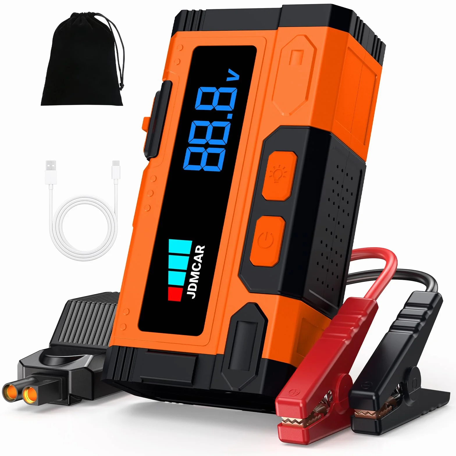 9000A Booster Avviamento Auto Avviatore Batteria per Auto Moto 9.0L Diesel 8.5L Portatile LED LCD