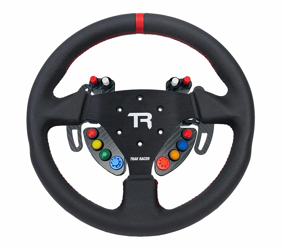 Volante Trak Racer Trak Rally 330 mm pelle sintetica compatibile Fanatec Cube Controls Apex 6x70 mm 3x50 mm
