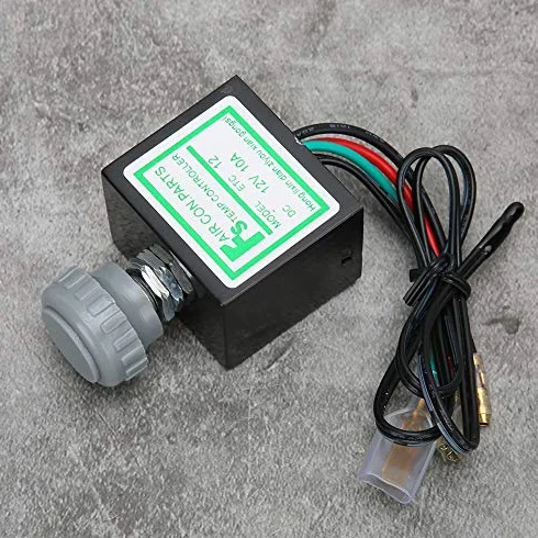 Condizionatore D'aria per Auto Termostato Elettronico 12V 24V ABS 10A Condizionatore D'aria per Auto Termostato Elettronico Interruttore di Temperatura Controllo Universale (12v)