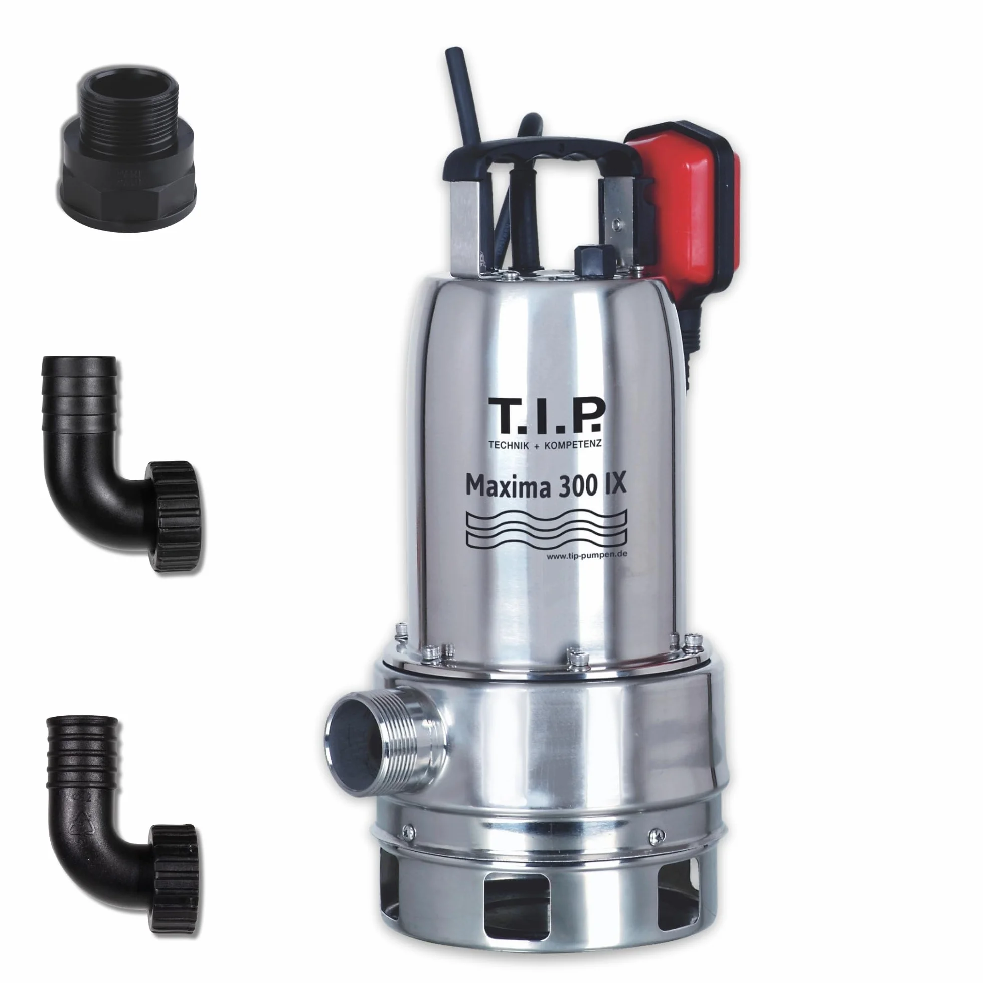 T.I.P. 30116 Maxima 300 IX Pompa sommersa per acque reflue in acciaio inox, fino a 18.000 l/h di portata