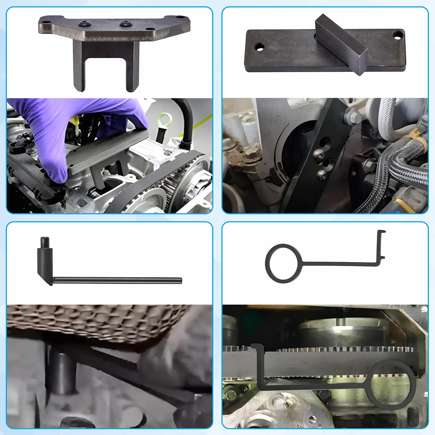 CarBole Kit Attrezzi Messa in Fase Motore 1.2 GDI PureTech Strumento Allineamento Camme Citroën Peugeot Opel OEM 0109-2B J-0109-2C J-0109-2D