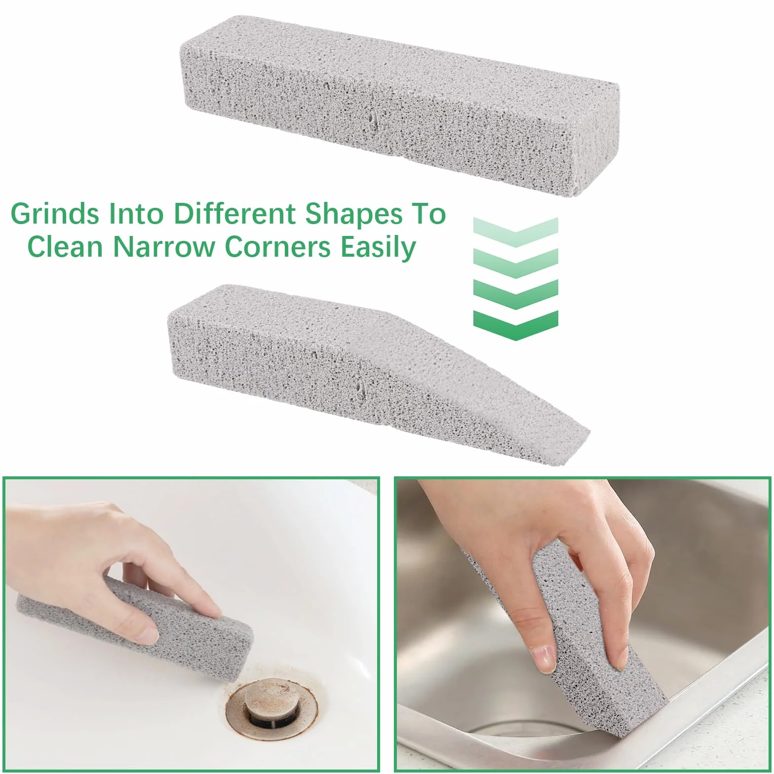 Pietra Pomice Detergente WC 6 Pezzi, Pumice Stone per Bagno e Cucina