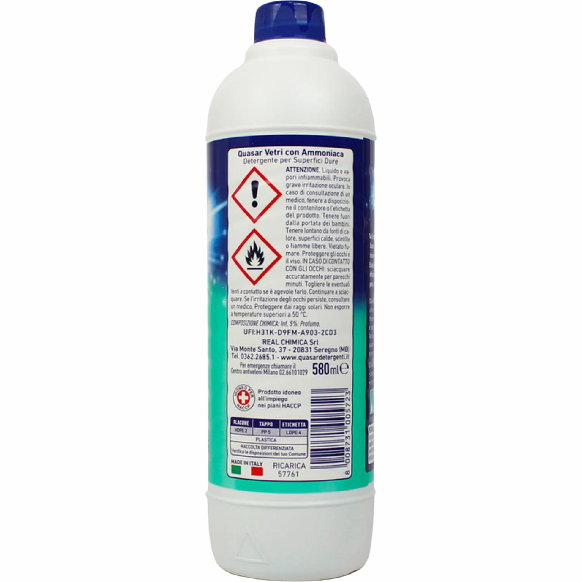 Ipershop Express Quasar Set Vetri con Ammoniaca 580 ml + Ricarica 580 ml