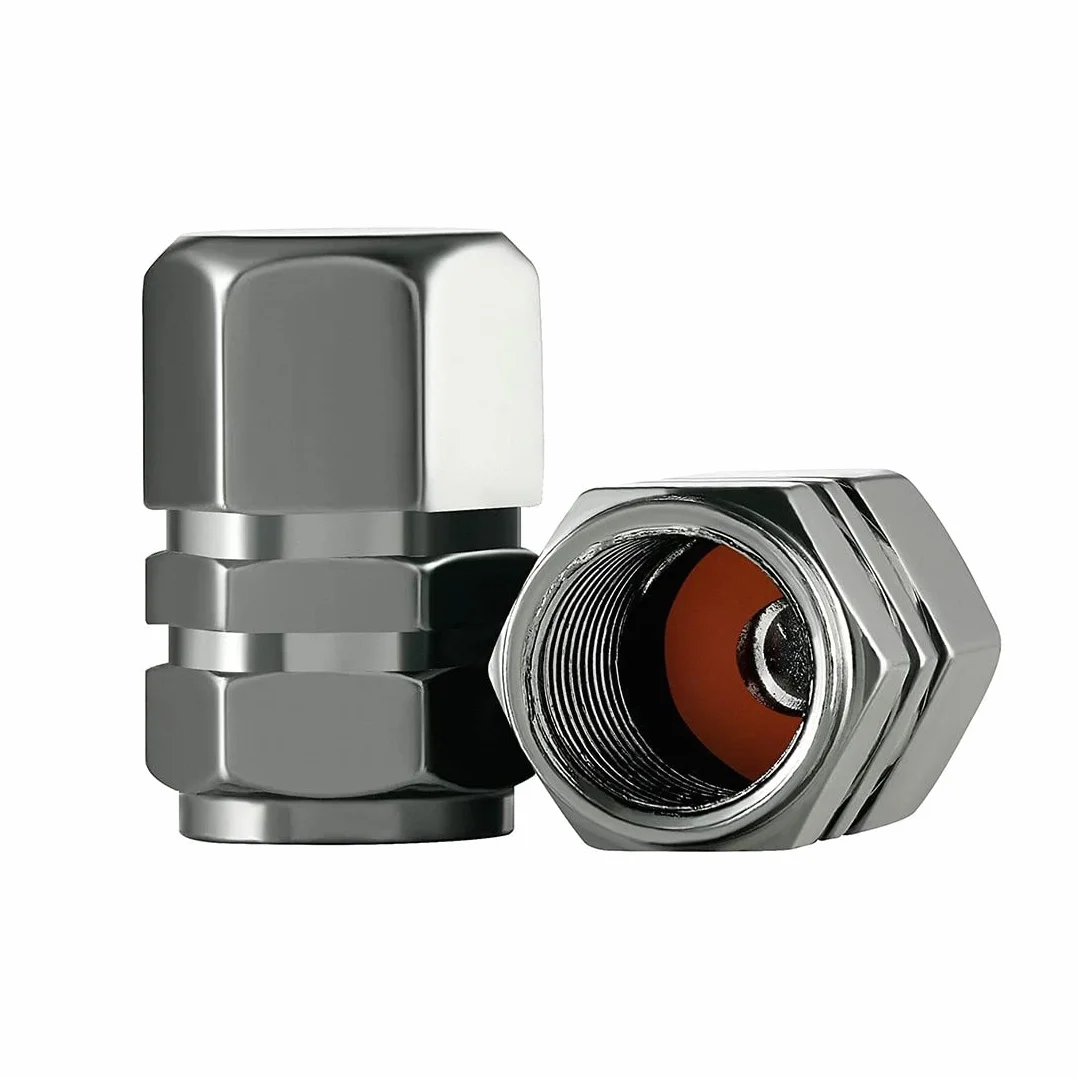 Tappi stelo valvola pneumatici in alluminio da 8 pezzi, tappi universali per valvole pneumatici Tappi parapolvere per auto Copri stelo pneumatici per motocicli, camion