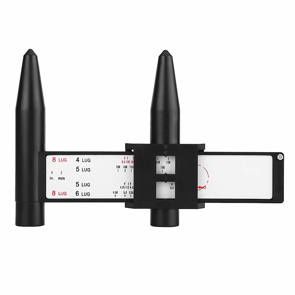 Strumento per calibro mozzo ruota Righello PCD 4 5 6 8 Lug