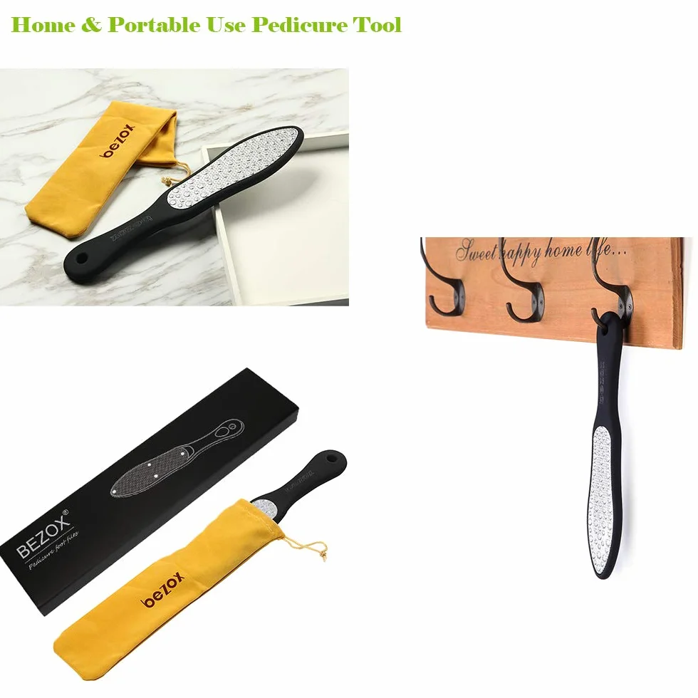 BEZOX Lima Per Piedi Professionale - Calli Remover Pedicure Acciaio Inox