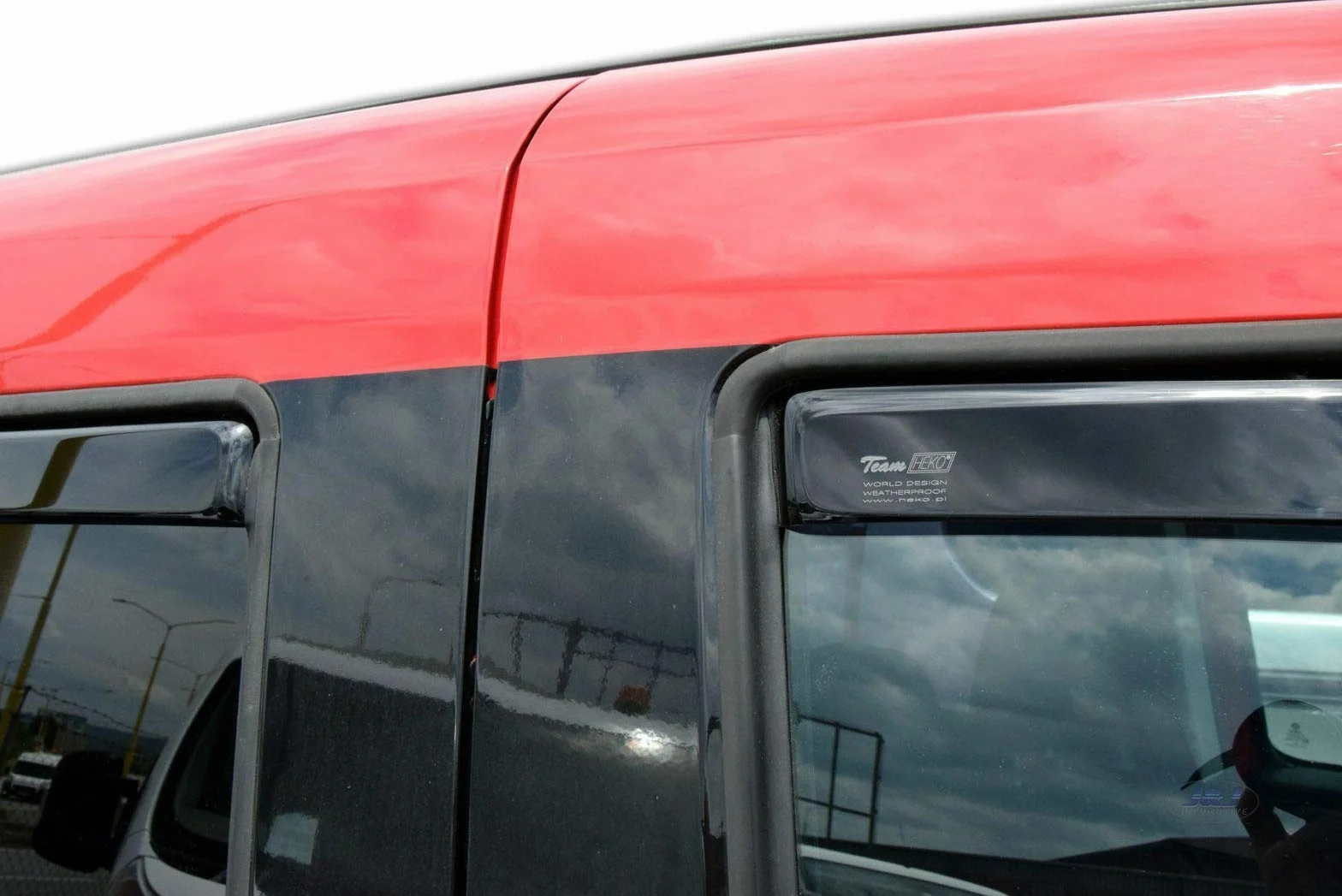 Deflettori d'Aria per Fiat Doblo 2 2010-2022, Set da 4 Pezzi, Nero Fumé Oscurato