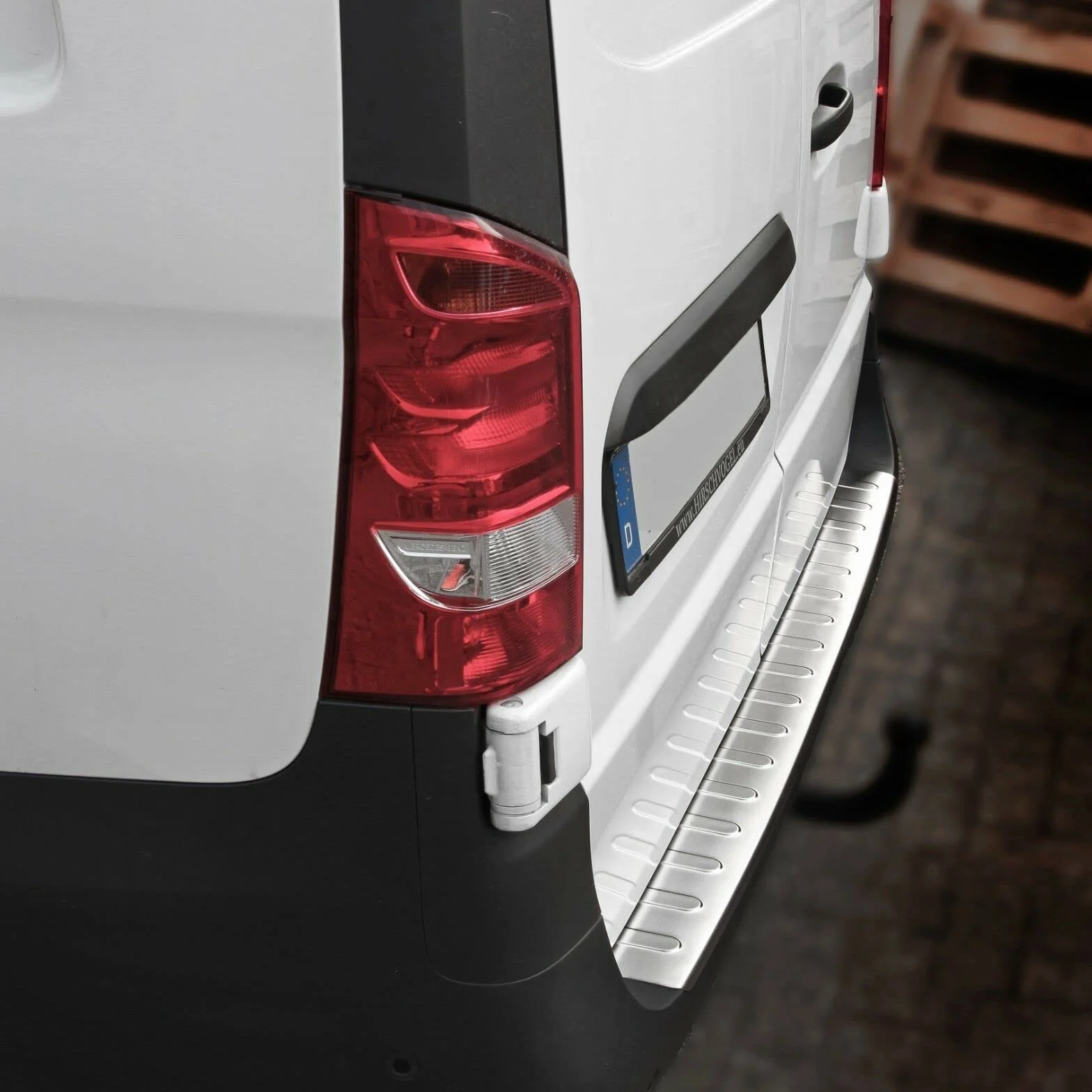 Protezione per paraurti in Acciaio Inox Opaco Compatibile con Mercedes Vito W447 Classe V W447