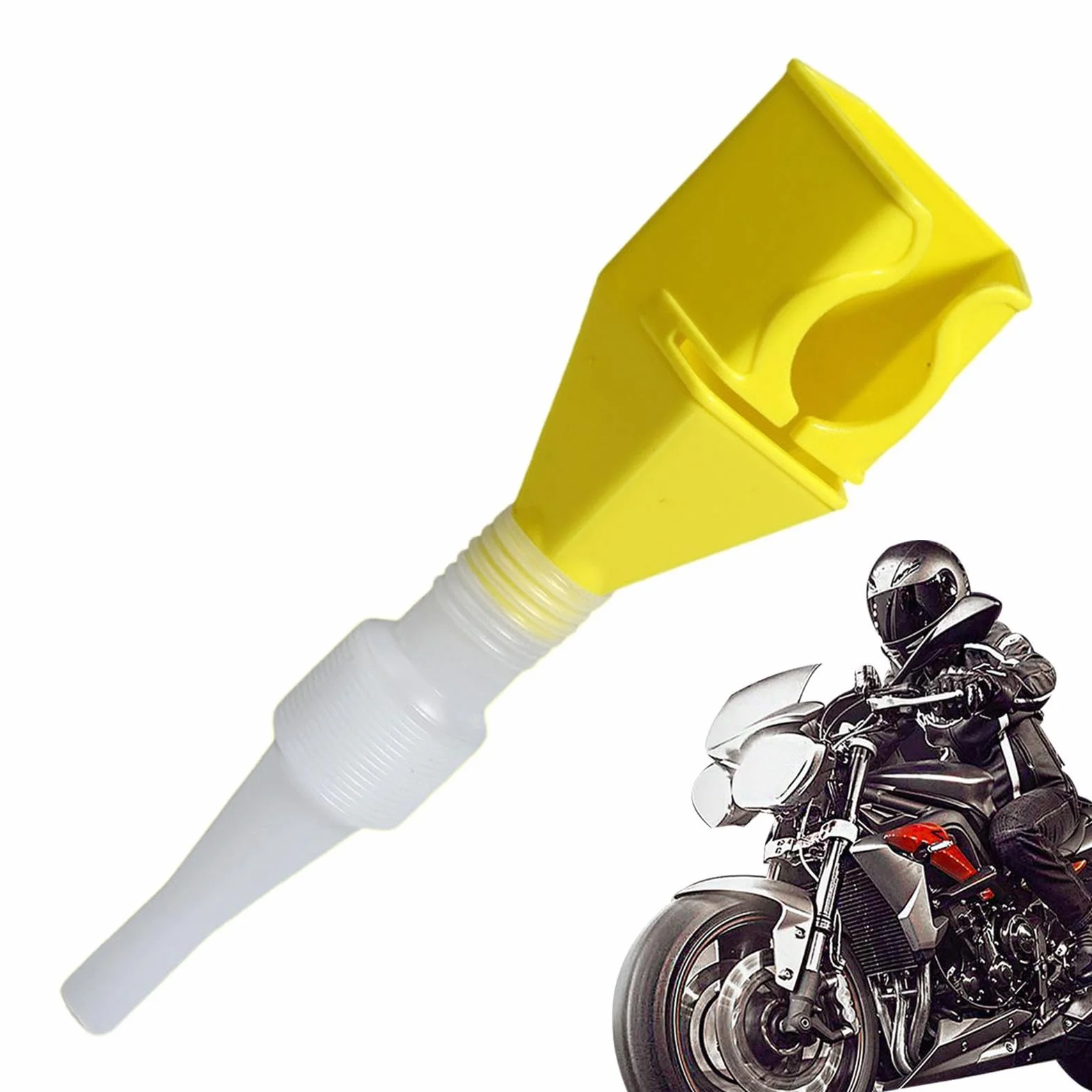Imbuto per Olio Motore | Strumento Cambio Olio con Cavalletto Retrattile per Auto Moto Camion