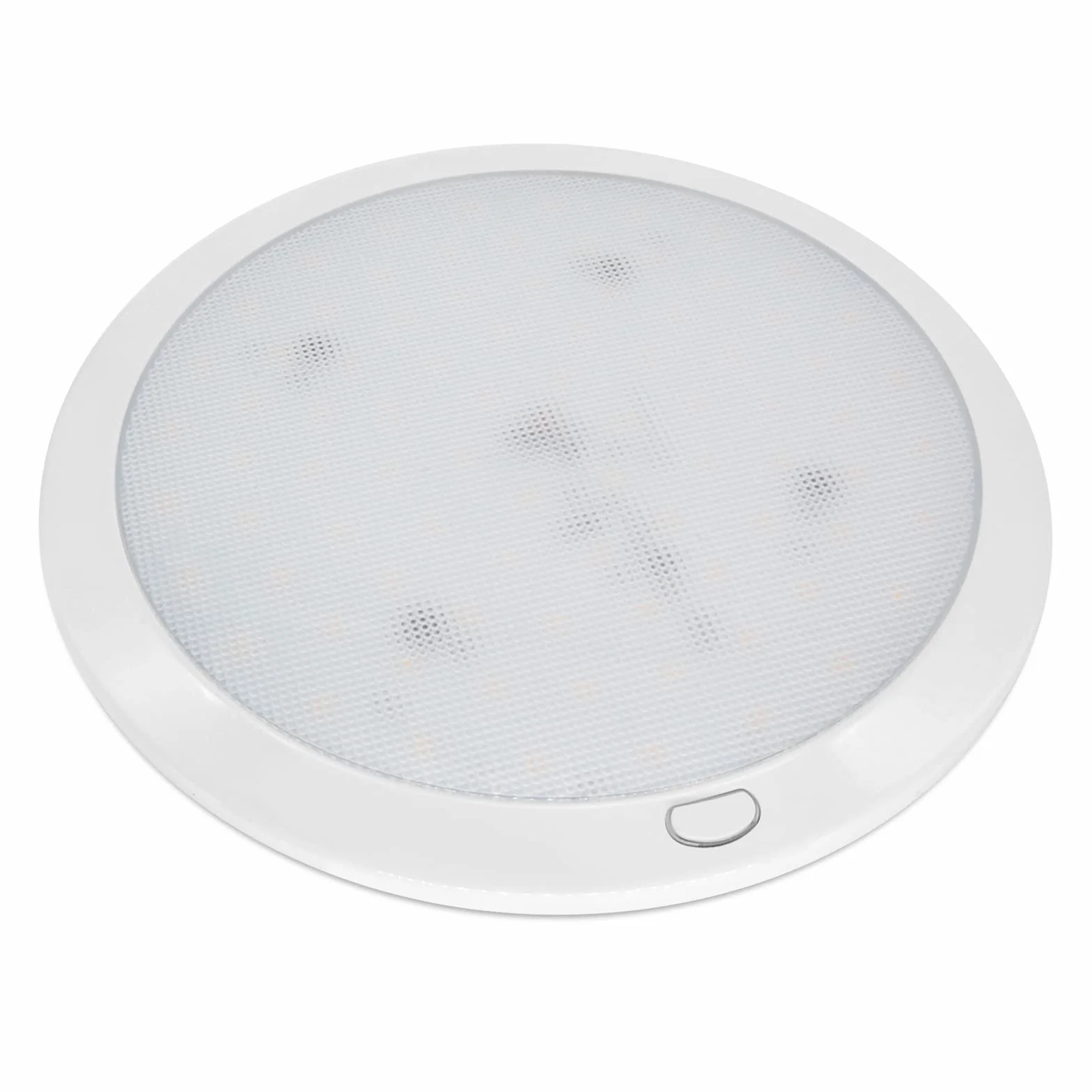 Dream Lighting Plafoniera LED 12V Dimmerabile 21,6cm 14W Due Colori Bianco Caldo e Blu per Camper Barca