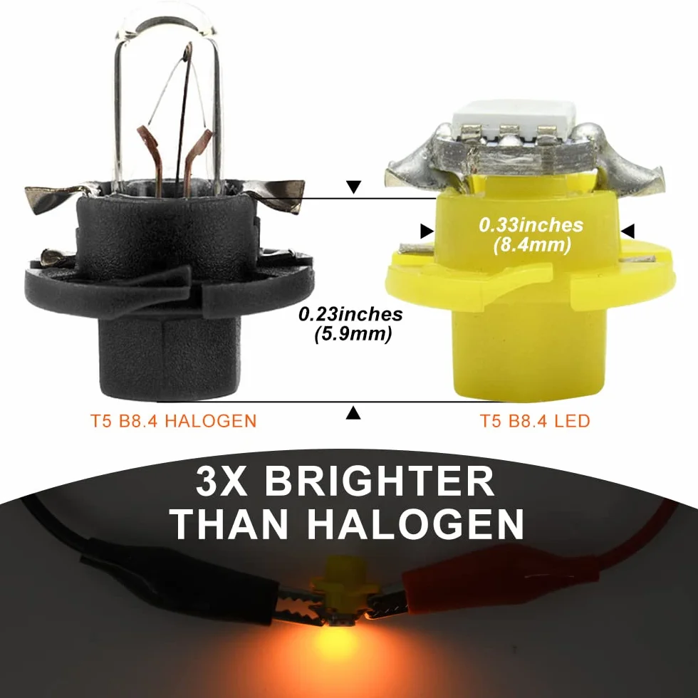 Lampadine a LED per pannello strumenti Porsche 993 964 Tachimetro Contagiri Orologio Luci Cruscotto Giallo