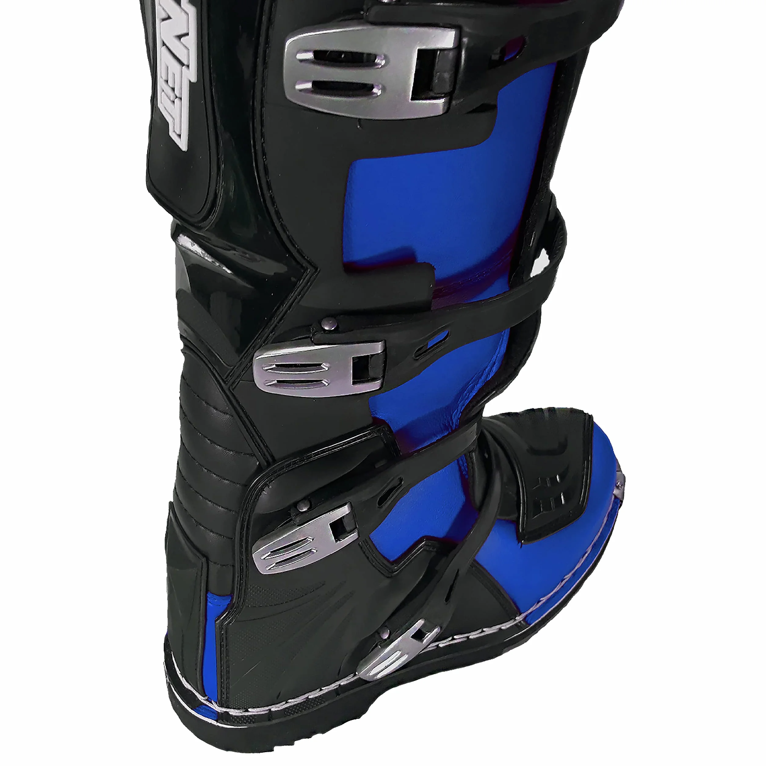 Stivali per moto da cross enduro fuoristrada quad (43 EU, Blu)
