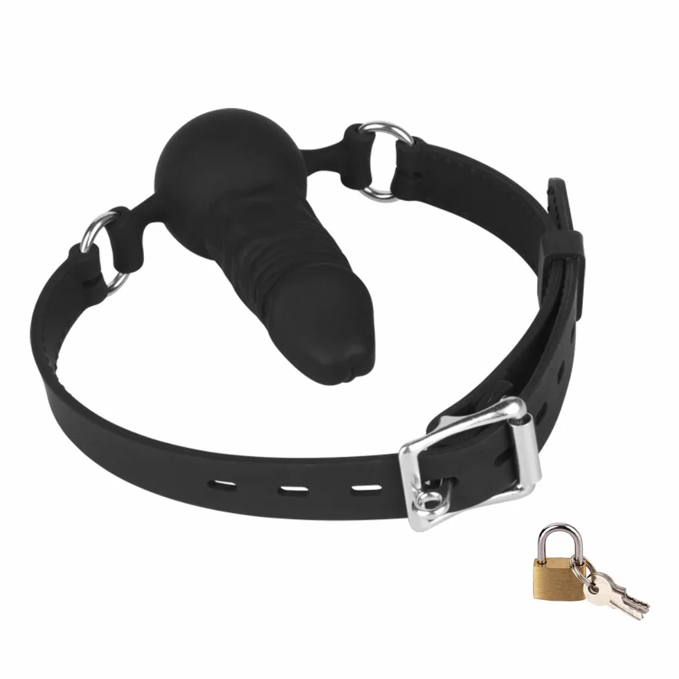 Roluck Ball Gag regolabile in silicone per BDSM Bondage erotico sex toy