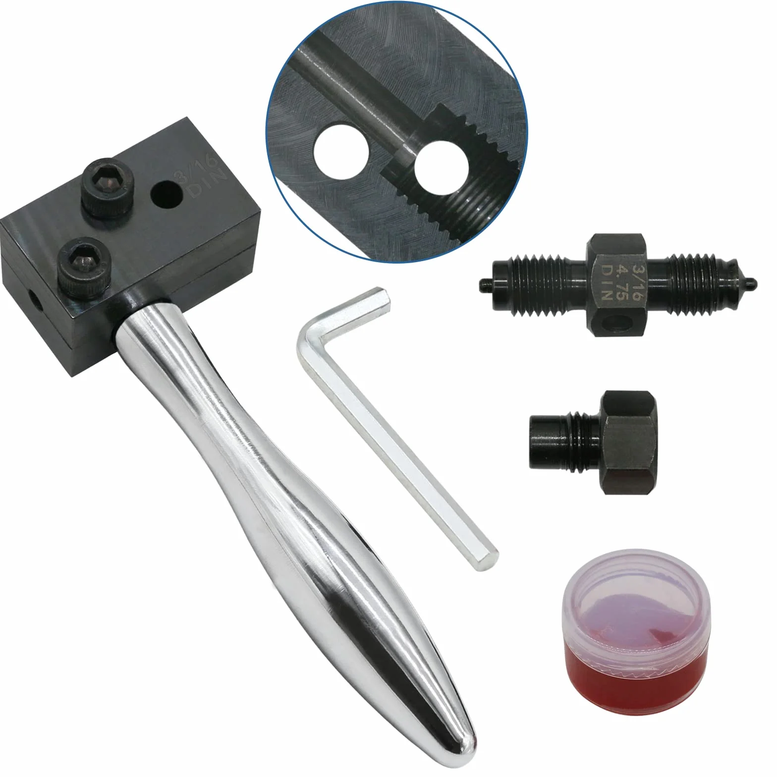 Strumento svasatura per tubi freno 3/16" (4,75 mm) DIN