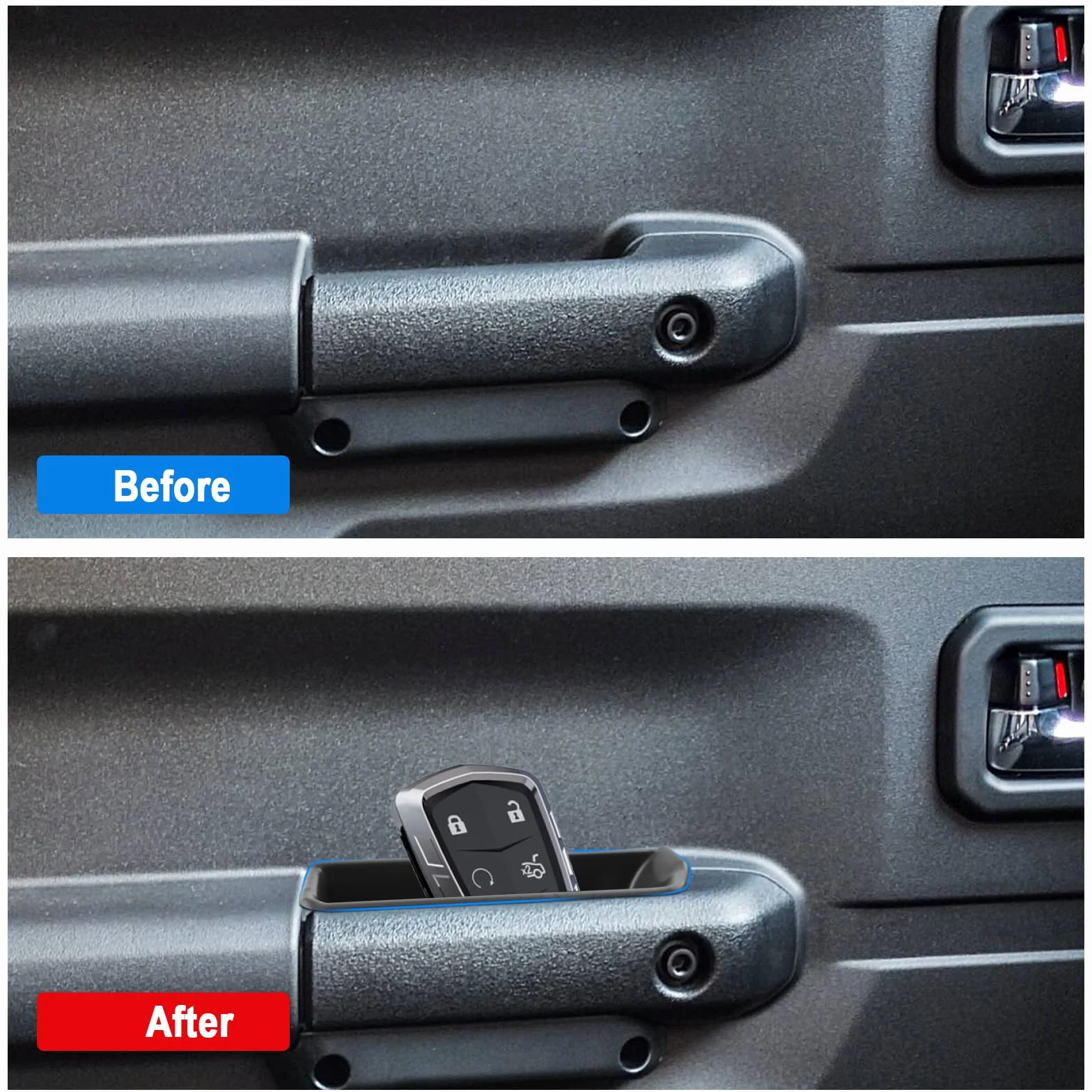 SHAOHAO Suzuki Jimny 4-Piece Set (Organizzatore Console Centrale + Cruscotto Posteriore + Organizzatore Auto + Navigazione Posteriore) Suzuki Jimny Accessori