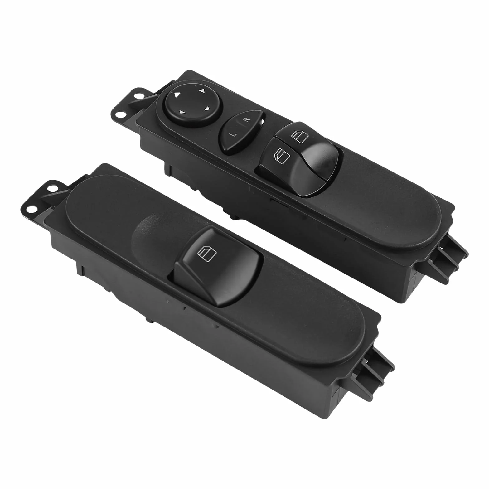 2 interruttori alzacristalli anteriori sinistro e destro, compatibili con Mercedes-Benz Sprinter B906 A9065451213, A9065450913, interruttore alzacristalli Interruttore di comando finestra