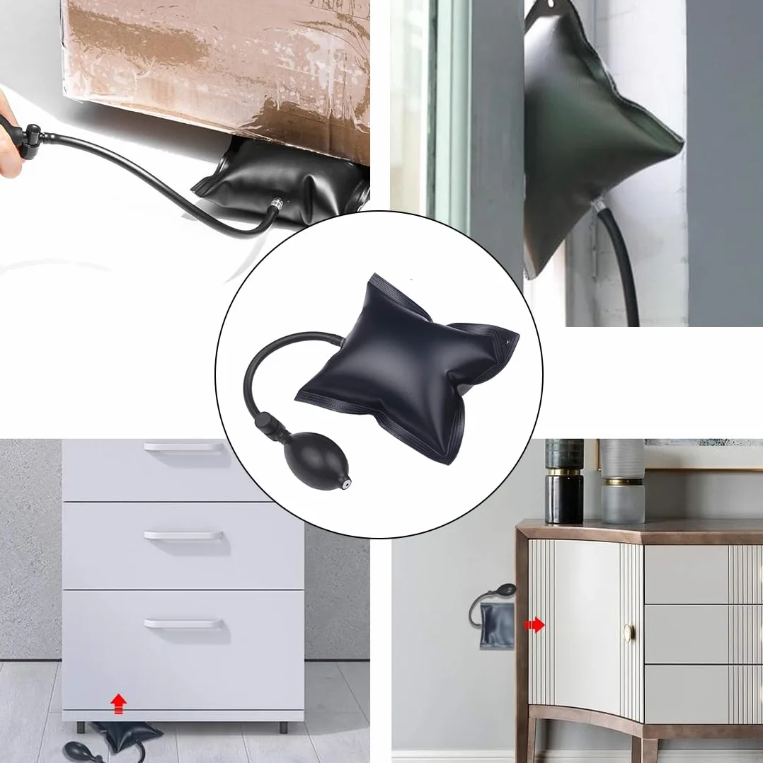 NUOOO Kit pompa a cuneo d'aria per allineamento e livellamento, strumento manuale gonfiabile per riparazione porte e finestre