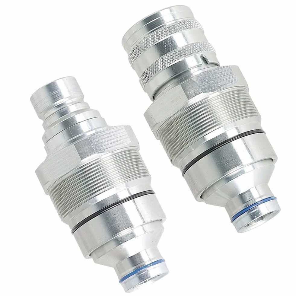 Kit accoppiatore maschio e femmina a faccia piatta ISO 16028 per bobcat Skid Steer Loader, filettatura 1/2"