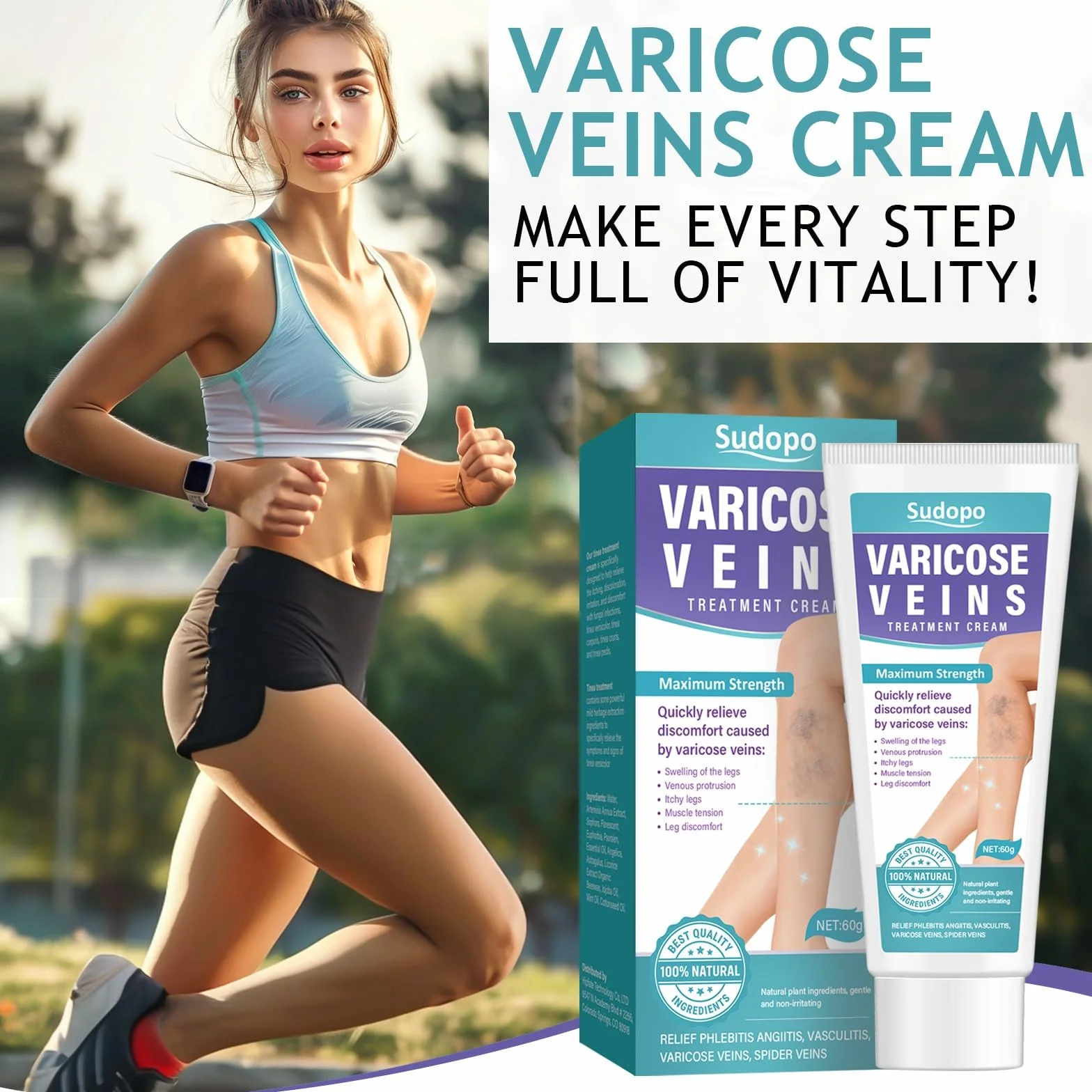 Crema Vene Varicose Migliora Circolazione Sanguigna Cura Capillari