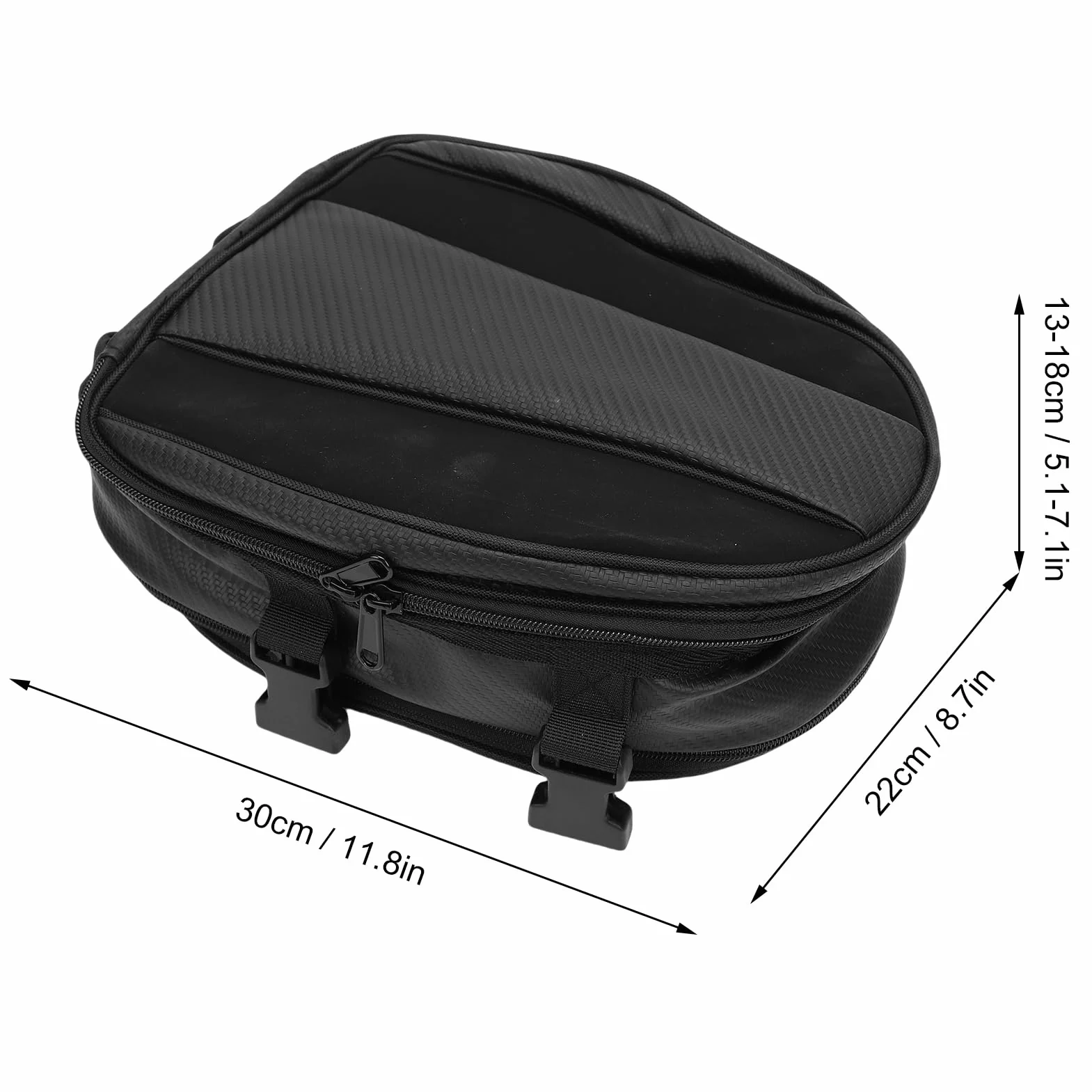 Borsa da Sella per Moto Espandibile, Borsa da Viaggio Posteriore per Casco