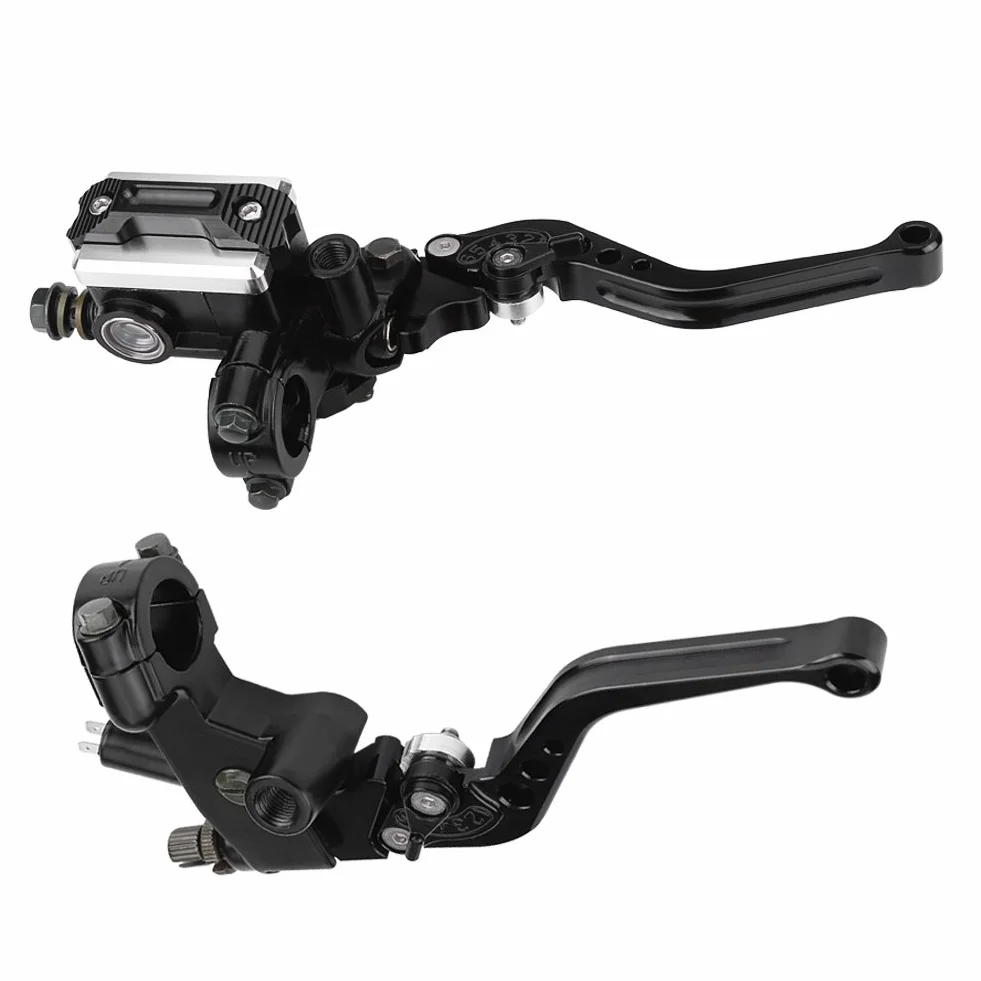 Qiilu QL04610 Uniwersalny Zestaw 1 Para 7/8" (22mm) Dźwignie Sprzęgła Hamulca Motocyklowego