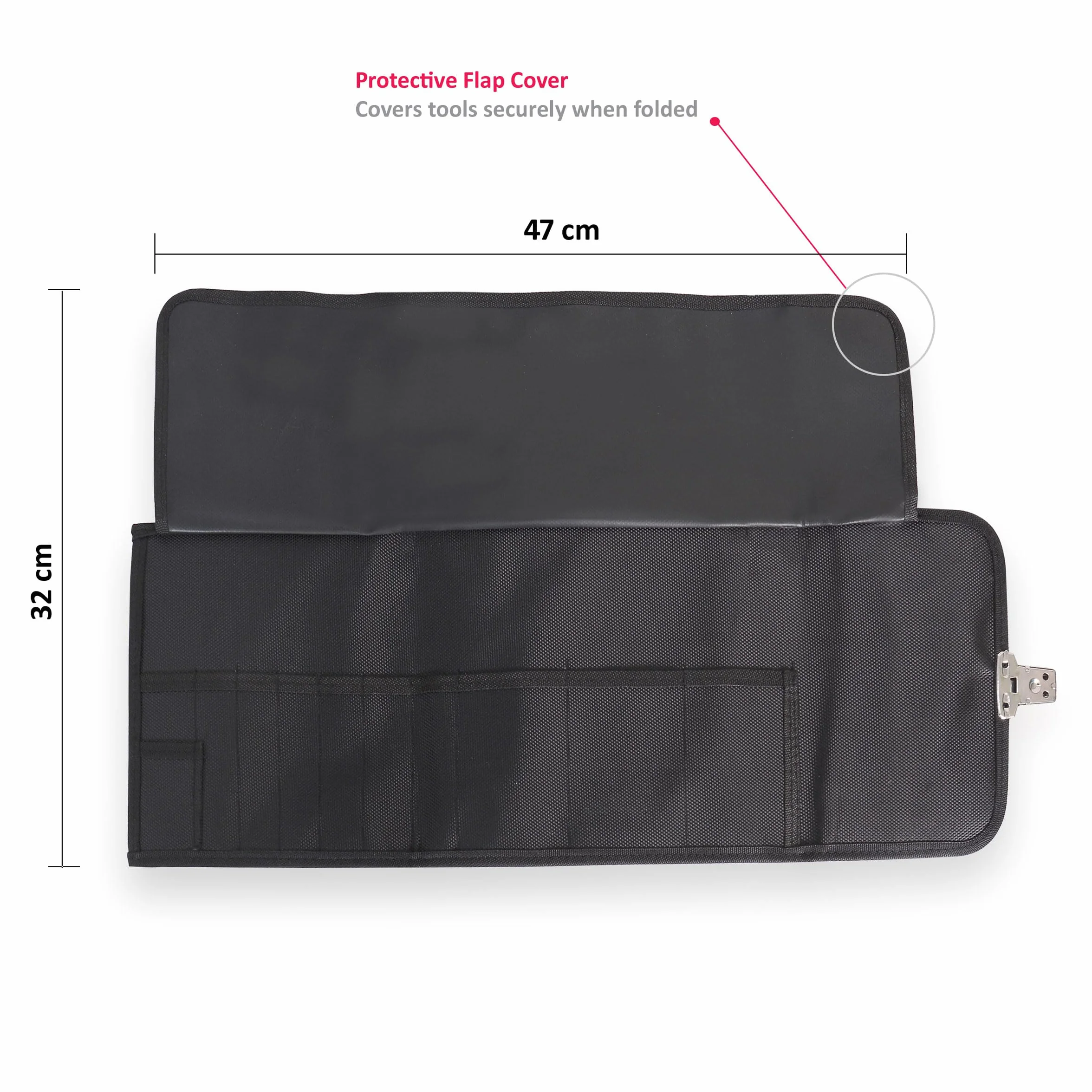 Custodia per Podologia Storage Bag Manicure Pedicure Cosmetici Borsa Nero 13 cm x 19 cm