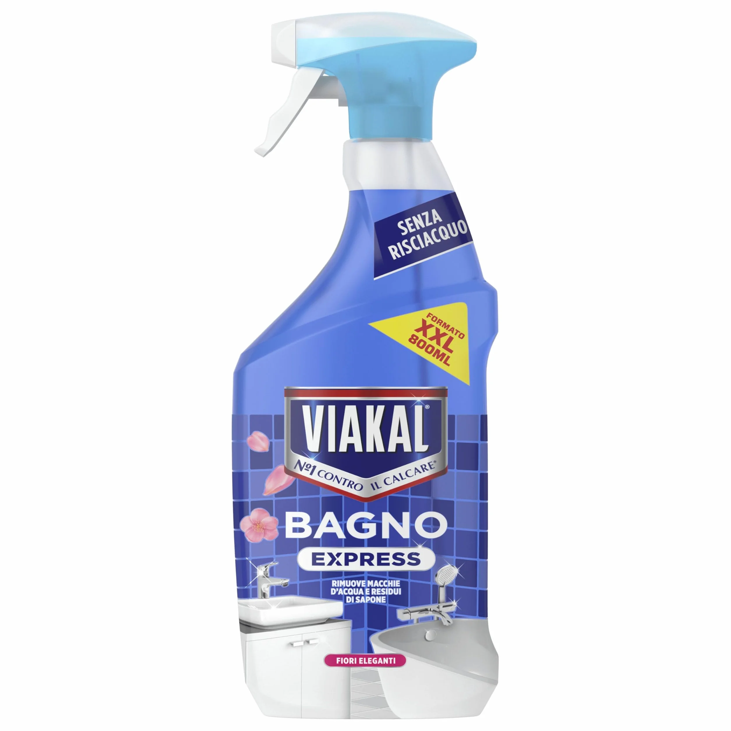Viakal Spray Classico Anti-goccia 800ml Anticalcare Bagno