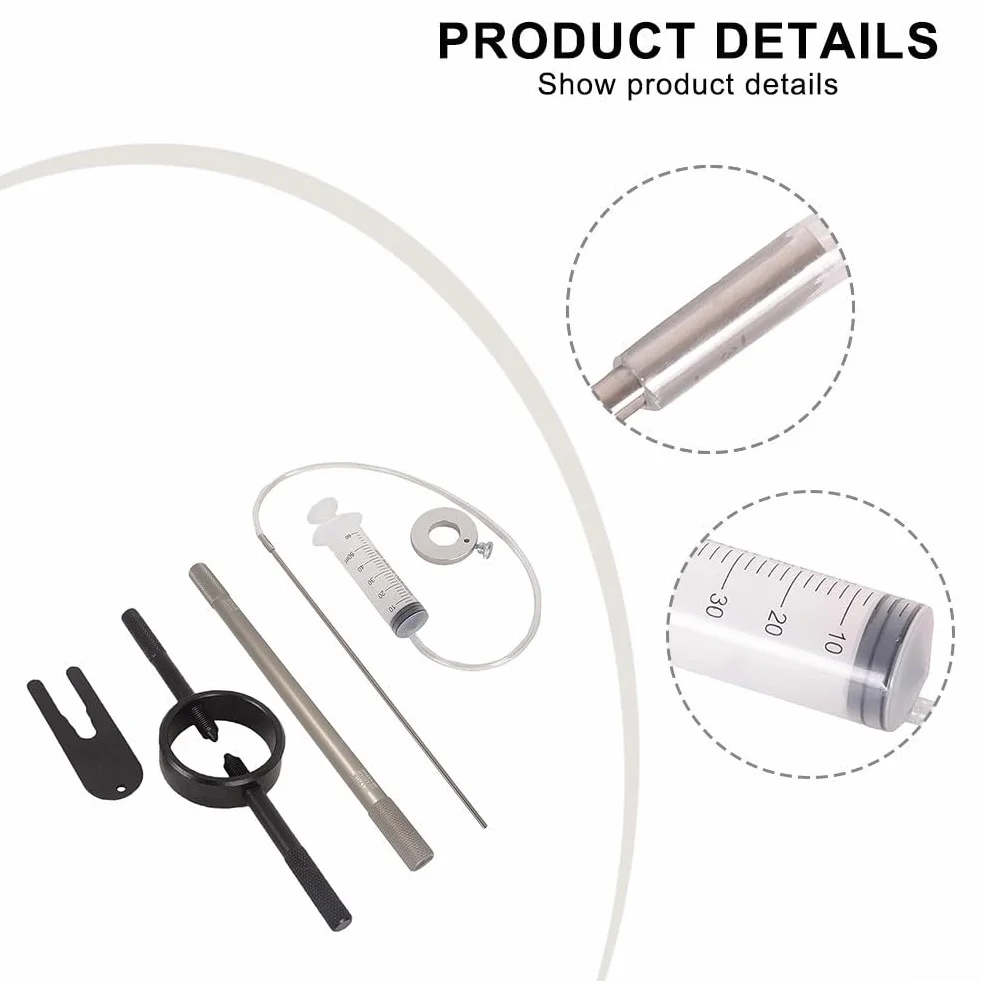 Kit manutenzione forcella moto con compressore molla, spurgo ammortizzatore e livello olio