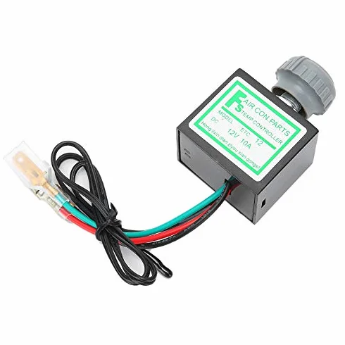 Condizionatore D'aria per Auto Termostato Elettronico 12V 24V ABS 10A Condizionatore D'aria per Auto Termostato Elettronico Interruttore di Temperatura Controllo Universale (12v)
