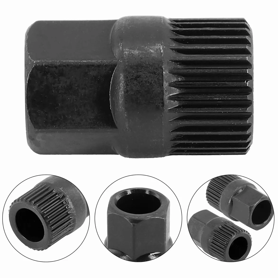 JNNJ 2 Pc Strumento di Rimozione della Puleggia, 33 Denti Rimozione della Puleggia, Auto Puleggia del Motore Strumento di Montaggio Strumento di Riparazione del Generatore, Rimozione della Puleggias