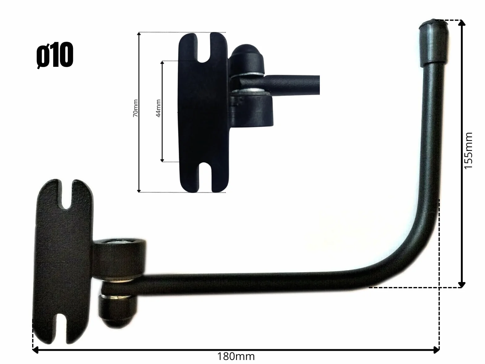 Specchietti retrovisori esterni 175 x 125 cm ø10 per trattore escavatore