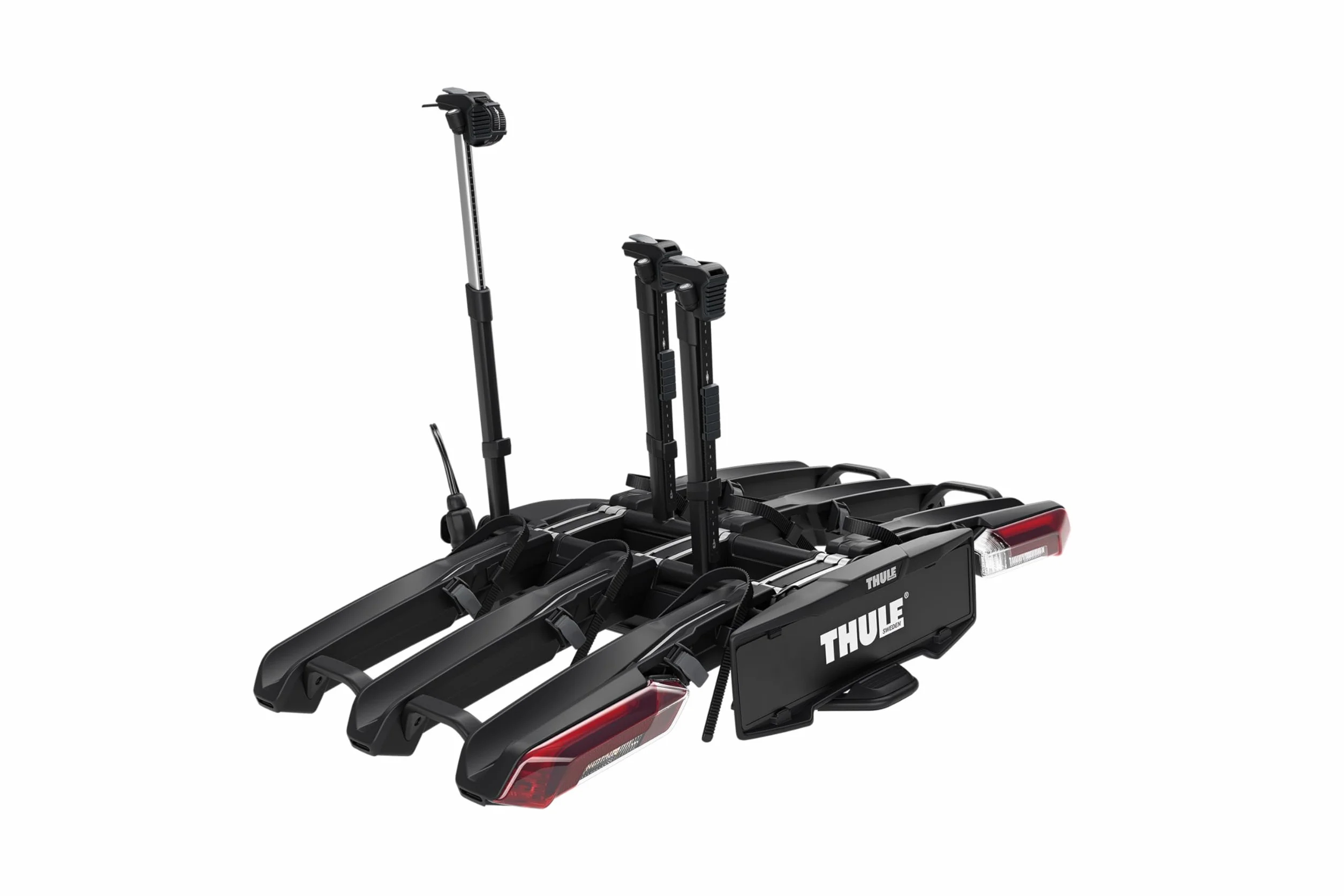 Thule Epos Piattaforma Gancio Traino Portabici Pieghevole Black, 3 bikes