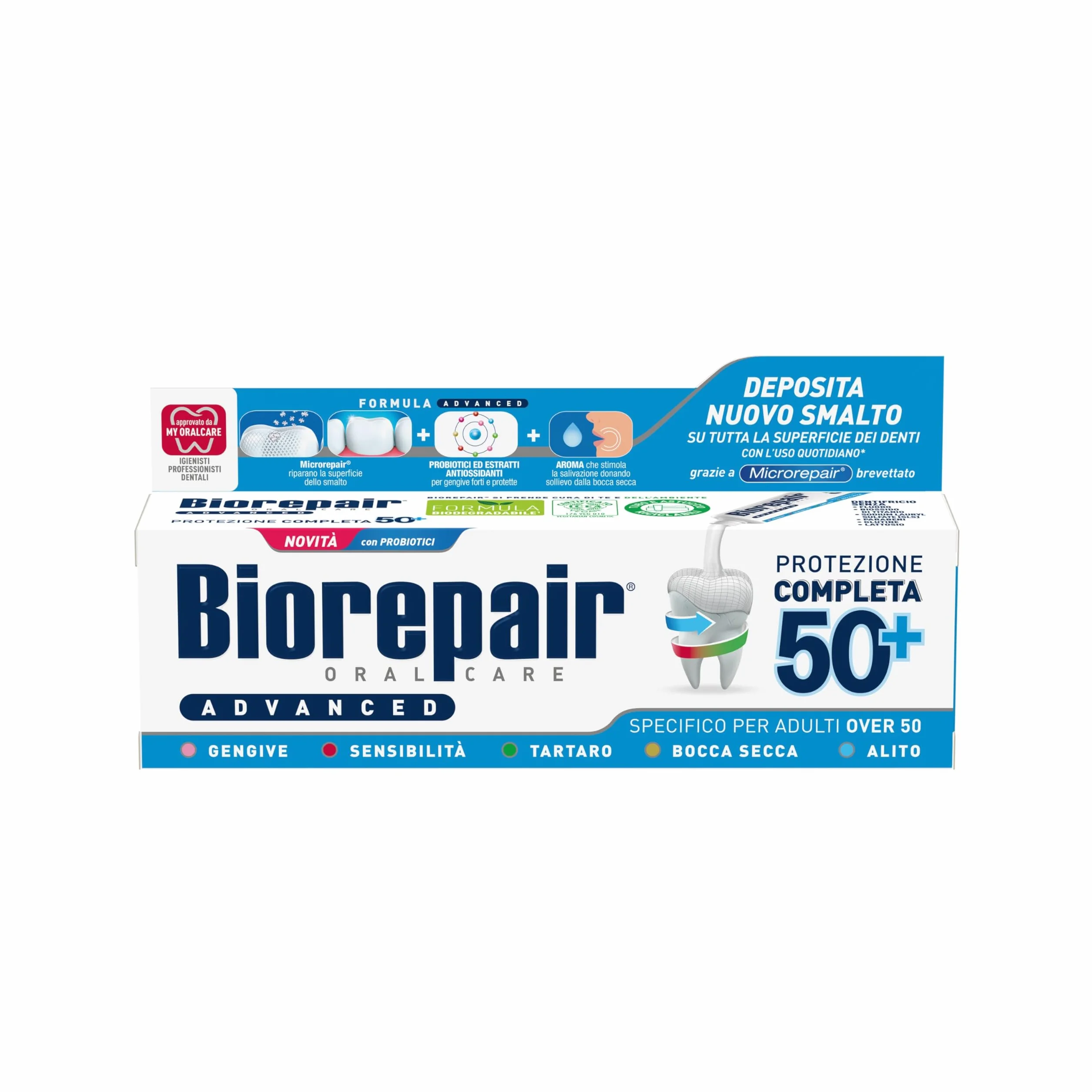Biorepair Dentifricio Advanced Protezione Completa 50+ 75ml