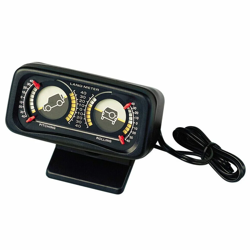Inclinometro Auto retroilluminato Panda 750 4x4 Fuoristrada indicatore di inclinazione Livello Pendenza Camper SUV Nero 12V