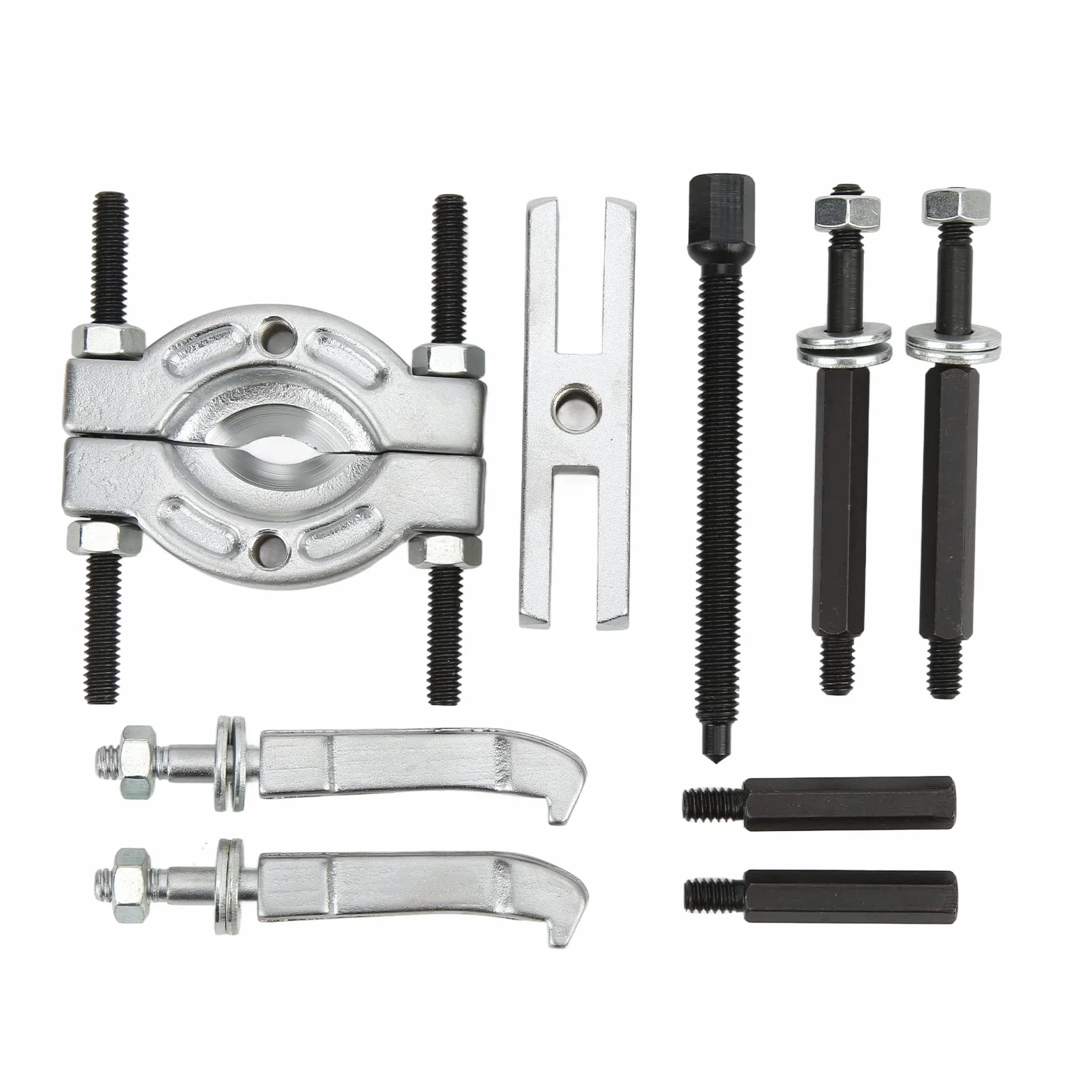 9pcs Set Estrattori per Separatori Cuscinetti Set Estrattori per Separatori di Cuscinetti Kit di Strumenti per La Rimozione di Cuscinetti Portatili Separatore di Cuscinetti in Metal