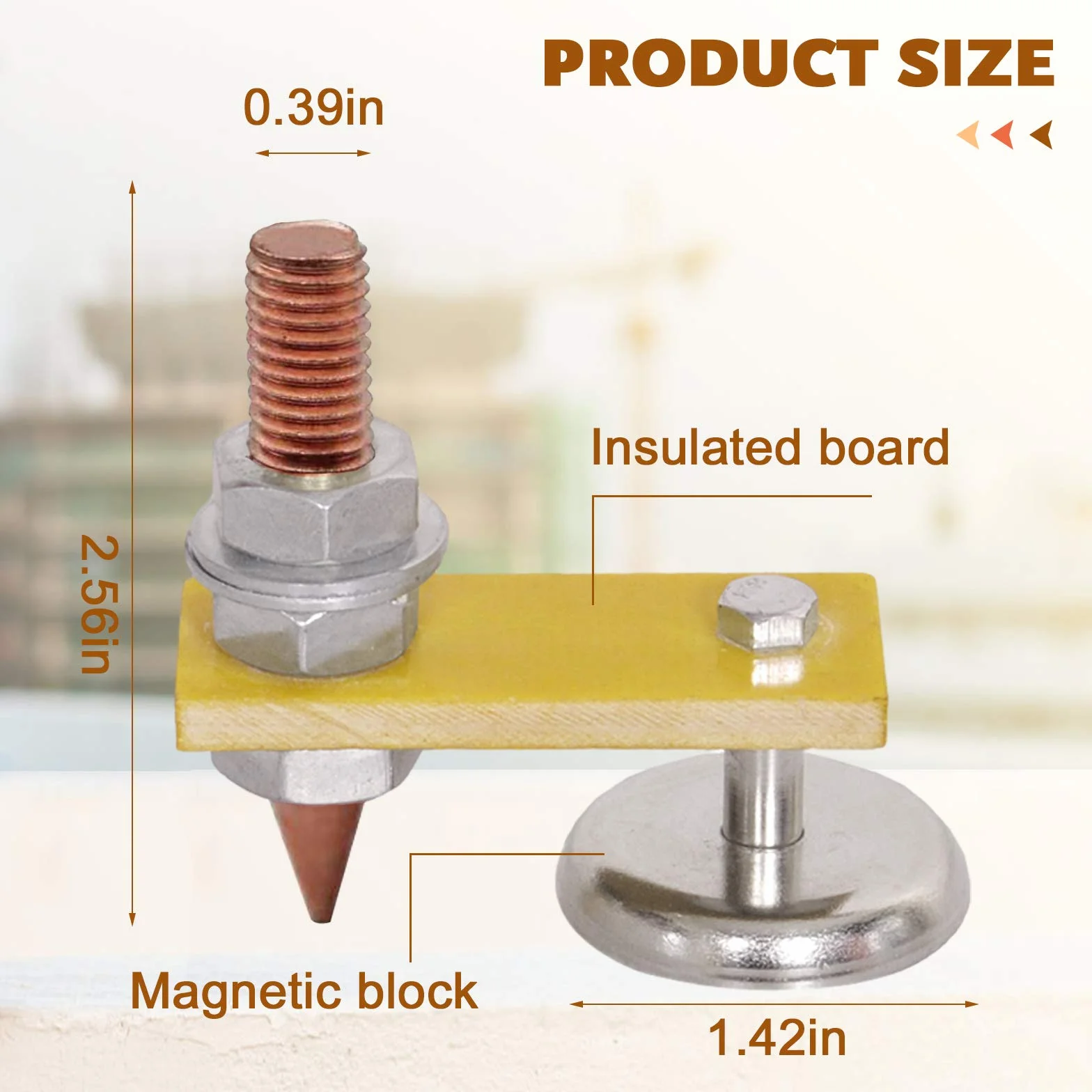 DIYARTS Collegamento a Terra con Magnete per Riparazione Ammaccature Auto Carrozzeria Spotter
