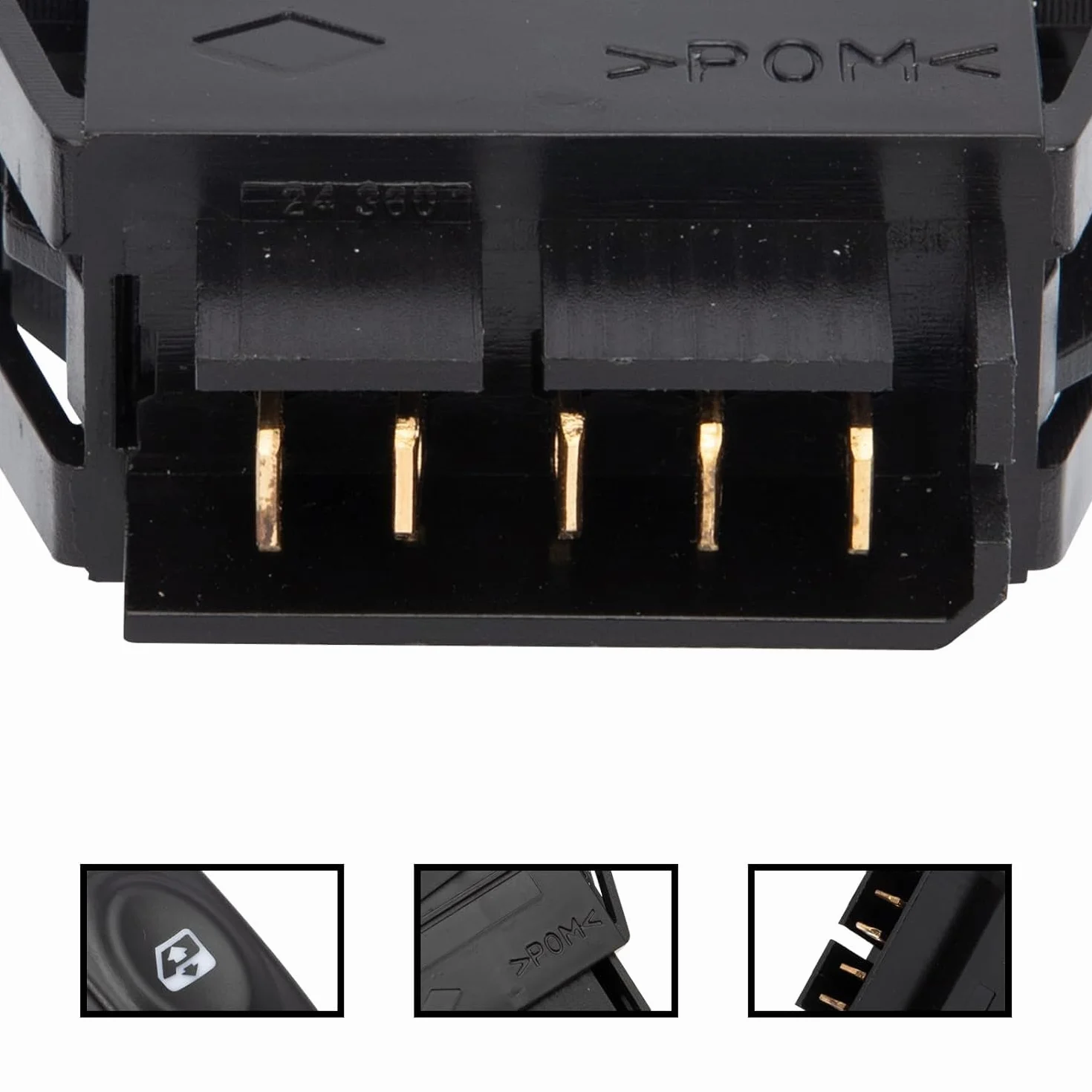 Interruttore di controllo alzacristallo anteriore sinistro o destro compatibile per Renault Clio 2 Kangoo Megane I Scenic I OEM 7700838101 7700421120