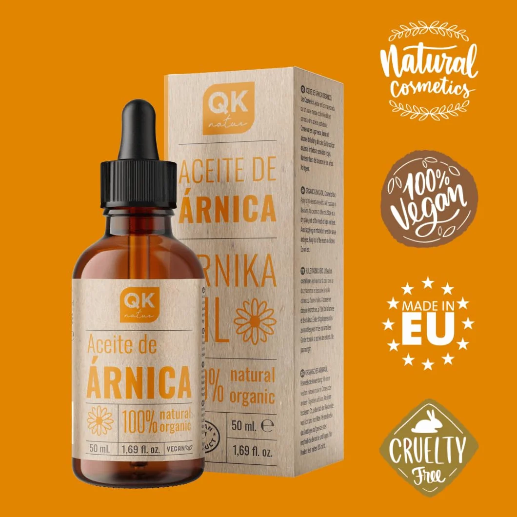 QKnatur ARNICA Olio di Arnica Montana 100% Puro 50 ml