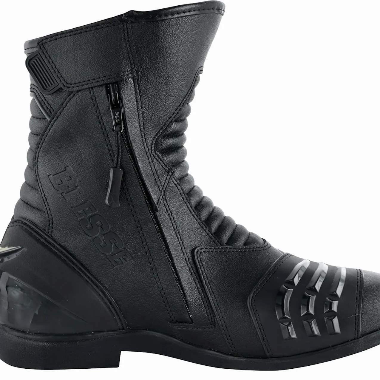 BI ESSE -Stivali Moto In Pelle,Scarpa Per Motocicletta Impermeabile,Traspiranti,Stivaletti Invernali Strada,Protezione Caviglia