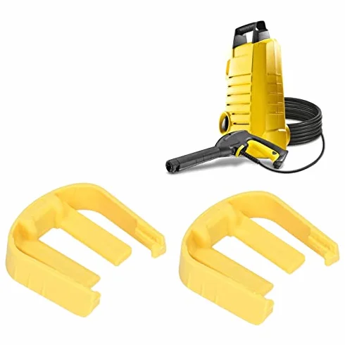 Rondella di Pressione con Connettore Rapido, 2 Pezzi, Fibbia Auto C Clip Ricambio compatibile con K2 K3 K7, Plastica Giallo, Accessorio Fissaggio Tubo