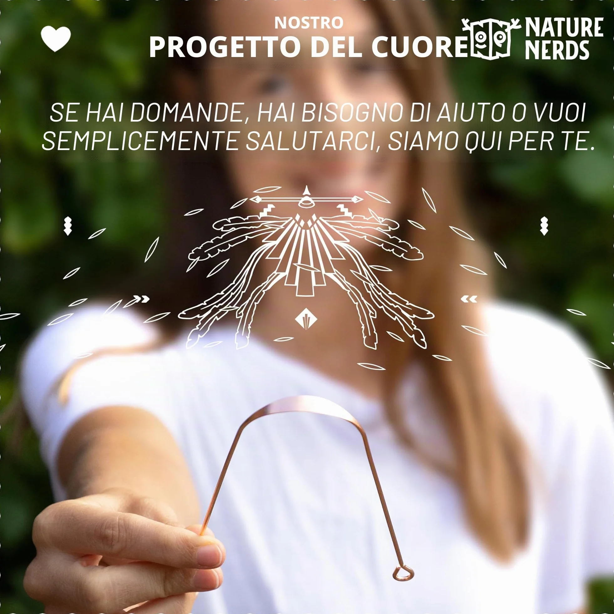 Puliscilingua in rame 3 pezzi Jihwa Prakshalana raschietto per lingua igiene orale senza plastica